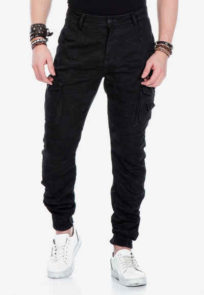Cipo & Baxx Bequeme Jeans mit elastischem Saum
