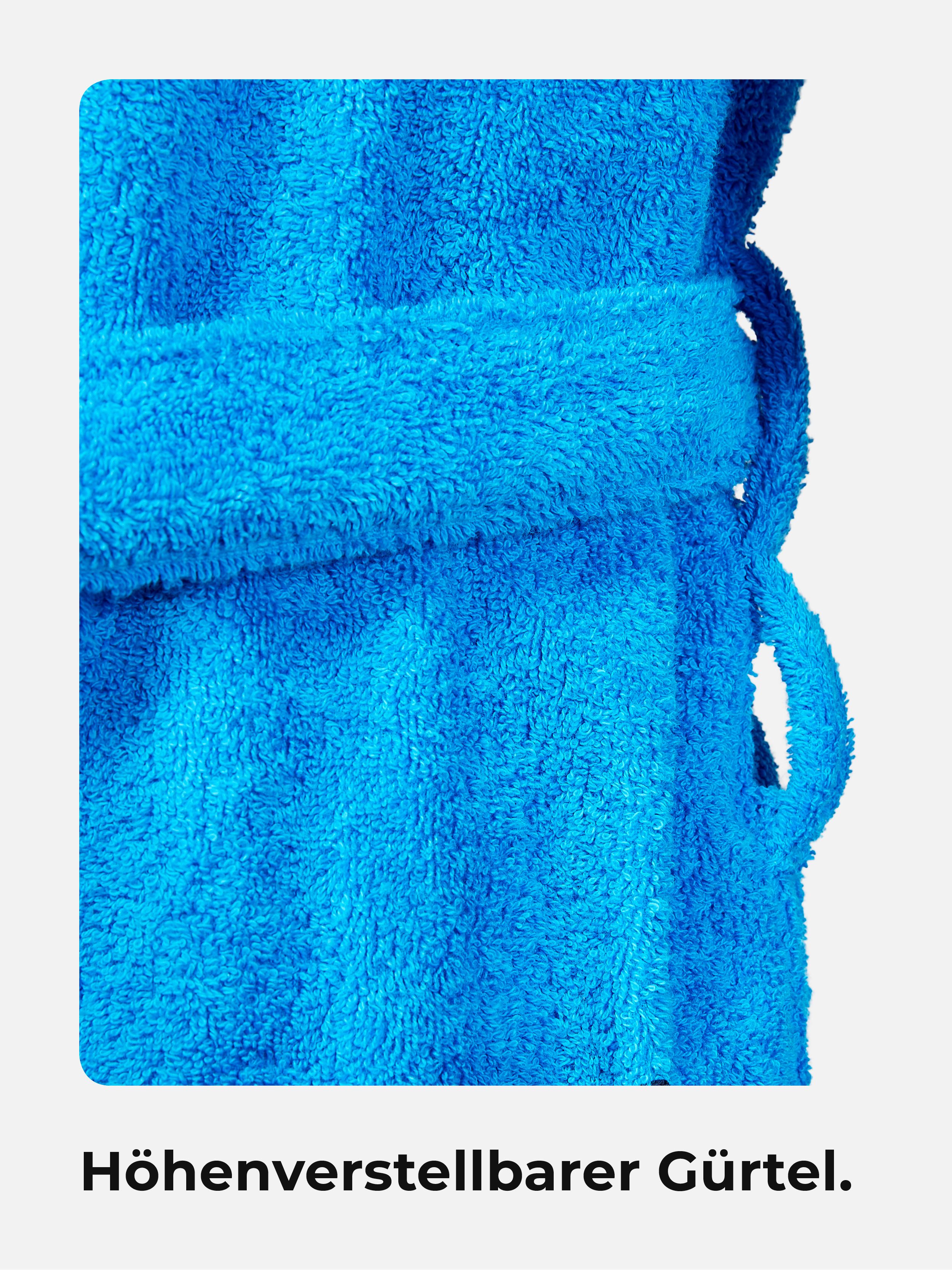 Sowel Unisex-Bademantel Relax Robe, Kapuze, 100% Bio-Baumwolle, Extra Lang mit Kapuze, Flauschig, Frottee