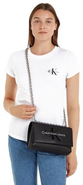 Calvin Klein Jeans Umhängetasche SCULPTED EW FLAP CONV25 MONO, mit großflächigem Markenlogo Handtasche Damen Tasche Damen