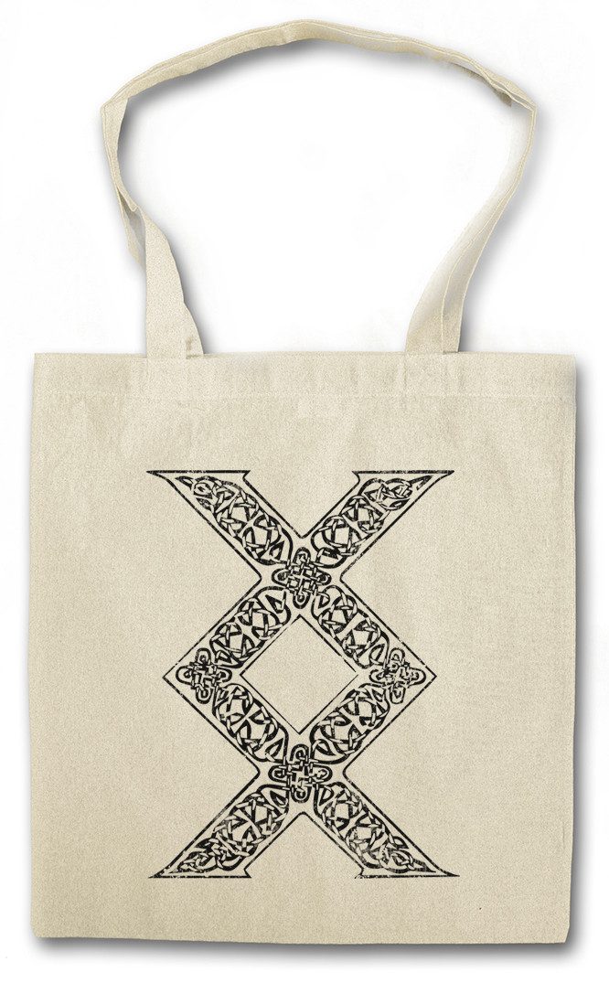 Beuteltasche Inguz Rune Stofftasche Germanisch Germanische Runen Runes Ingwaz Ing