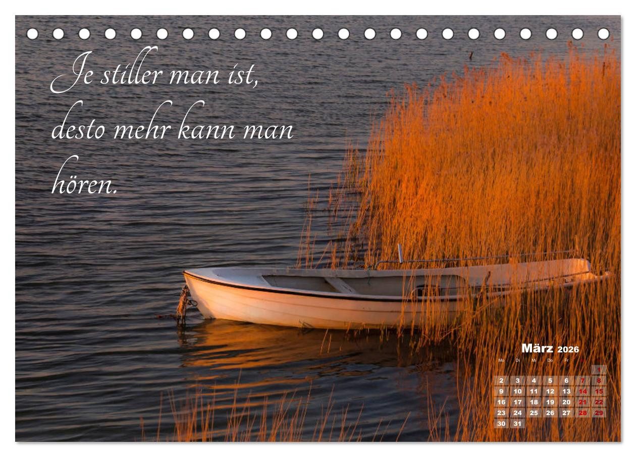 CALVENDO Wandkalender Chinesische Weisheiten (Tischkalender 2026 DIN A5 quer), CALVENDO Mona