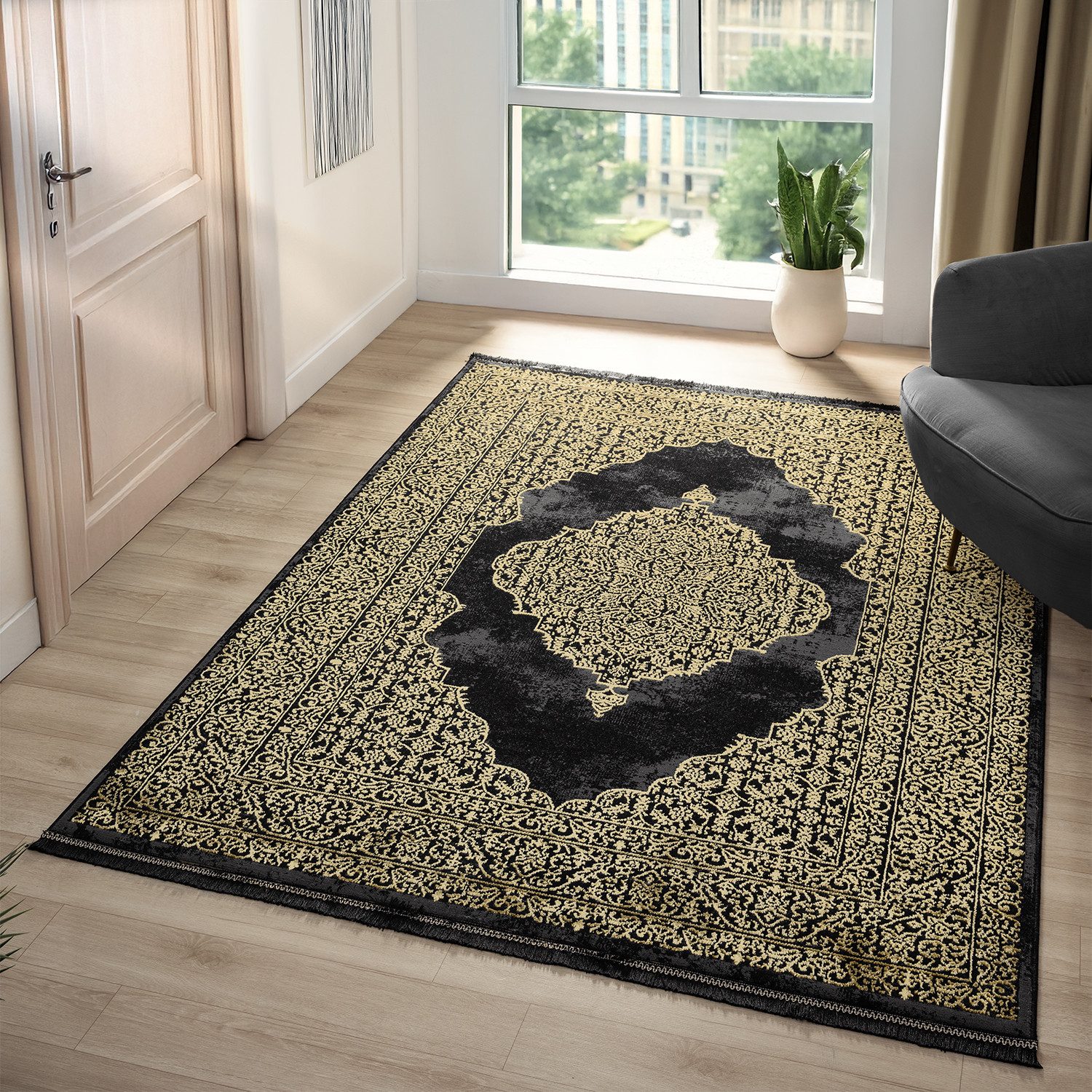 Vimoda Teppich Luxus Orientteppich, Speziale Design, günstig online kaufen