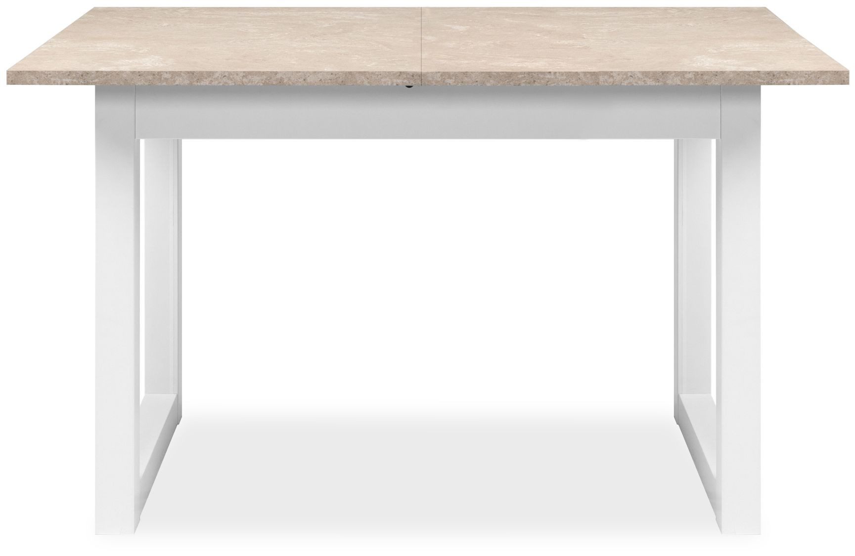 Finori Esstisch, Sandstein / weiß B x H x T ca. 120-160 x 75 x 80 cm günstig online kaufen