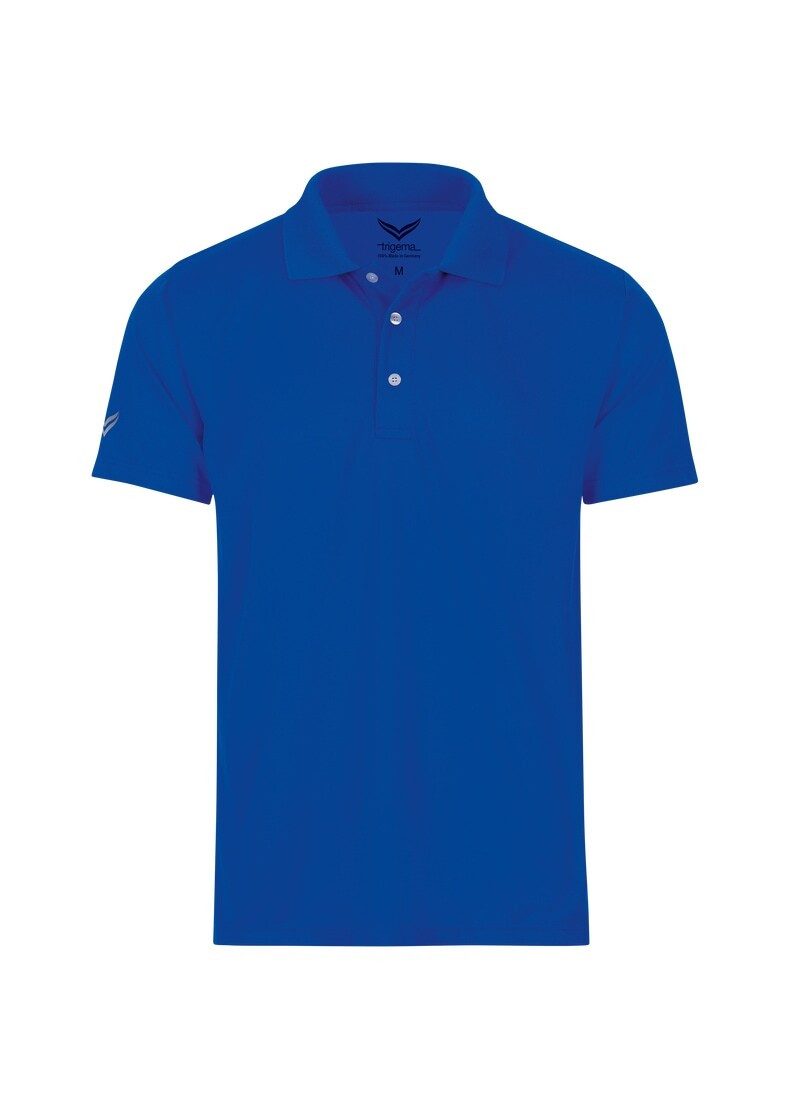 Trigema Poloshirt TRIGEMA Klassisches Poloshirt COOLMAX® royal