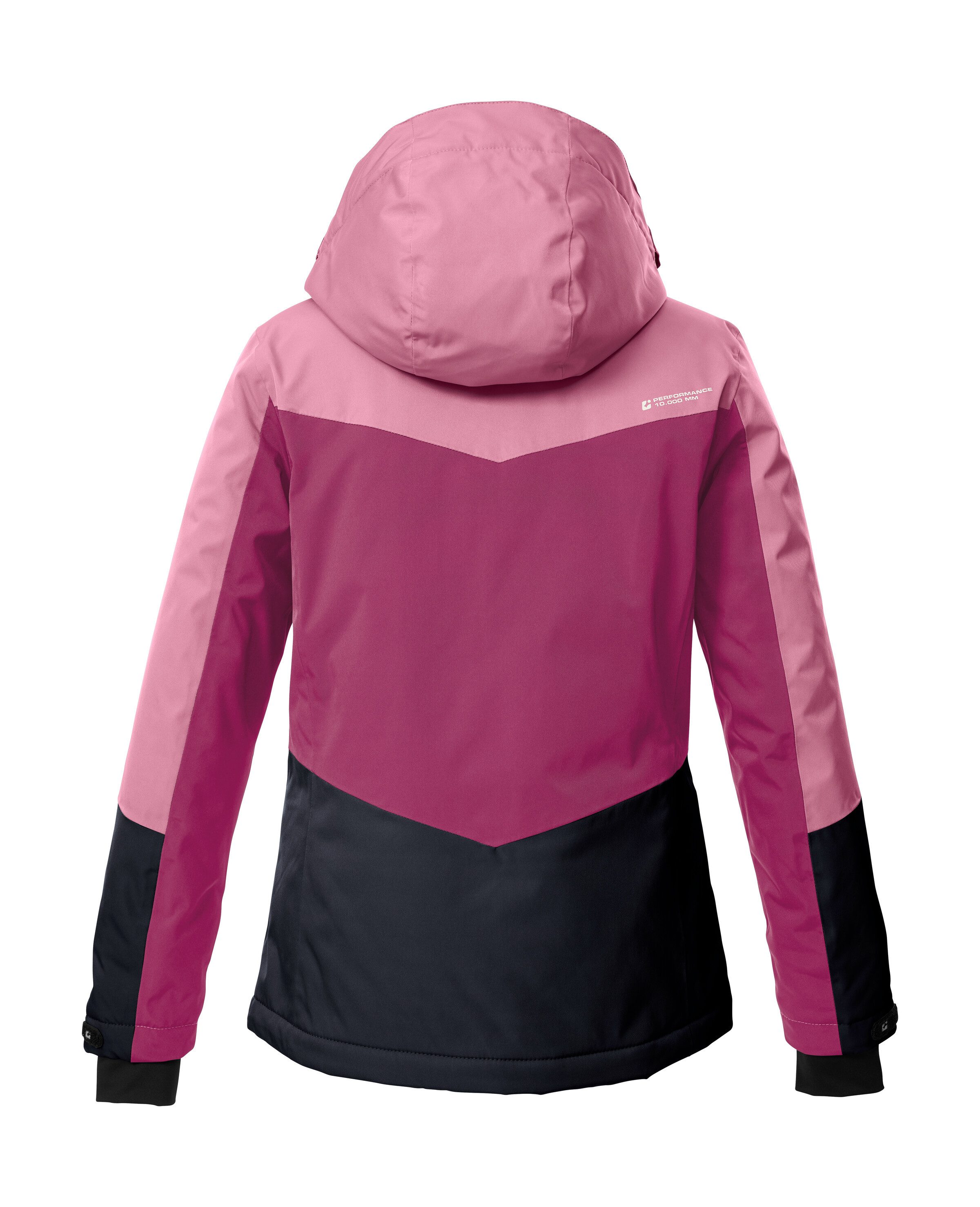 Killtec Skijacke KSW 196 GRLS SKI JCKT Wasserdichte, atmungsaktive Skijacke mit Colourblock-Design