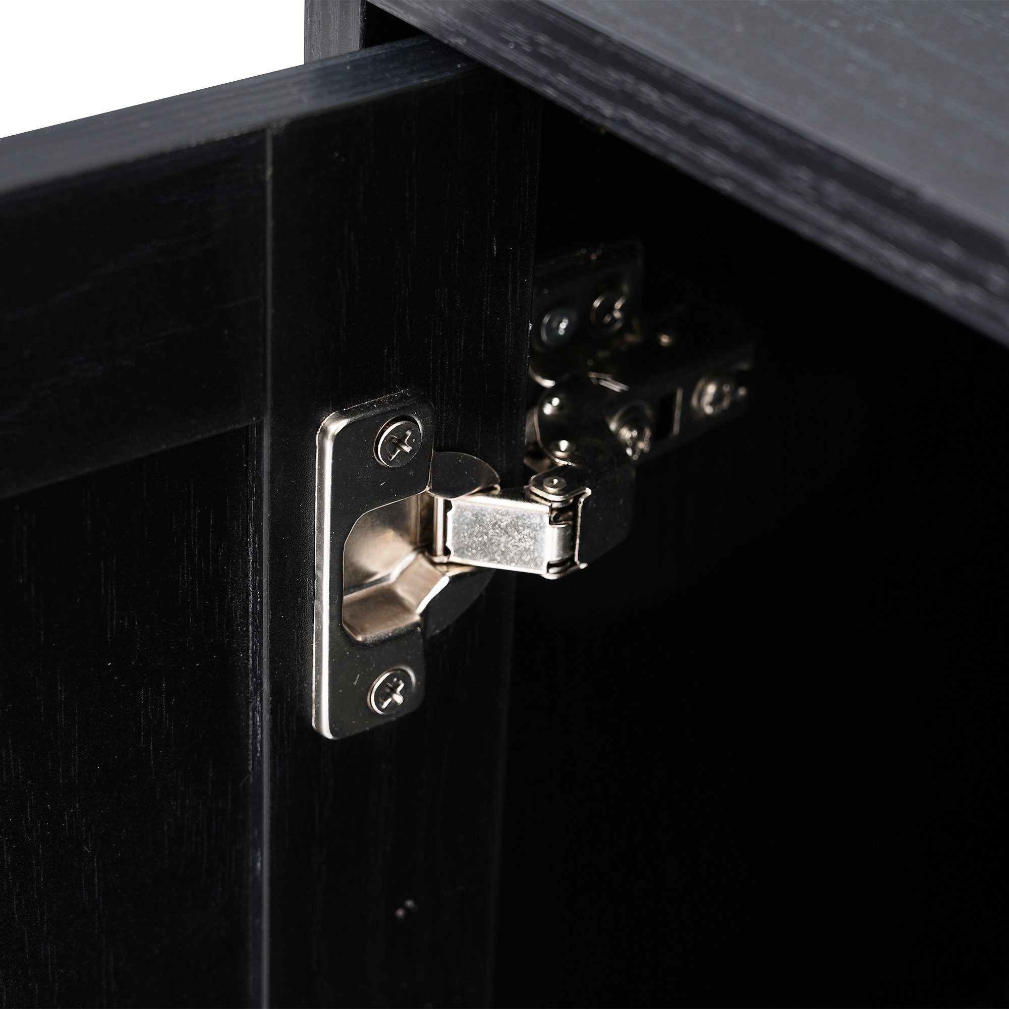Merax Sideboard mit Rattantüren und Glastüren, günstig online kaufen
