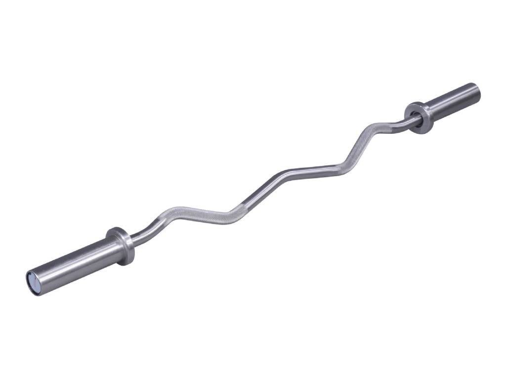 Lifemaxx SZ-Curlstange Lifemaxx Olympic EZ-Curlstange 120 cm Gebürsteter Stahl
