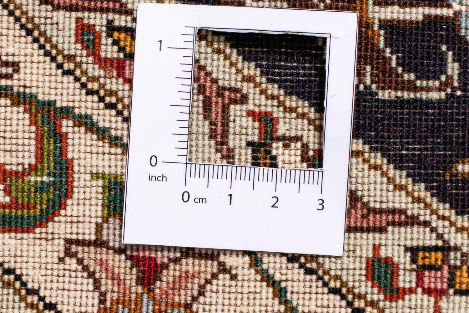 Orientteppich Perser - Täbriz - - Royal Zertifikat 253 x rund mm, morgenland, Einzelstück rund, cm 7 253 dunkelrot, mit Höhe: Handgeknüpft, - Wohnzimmer