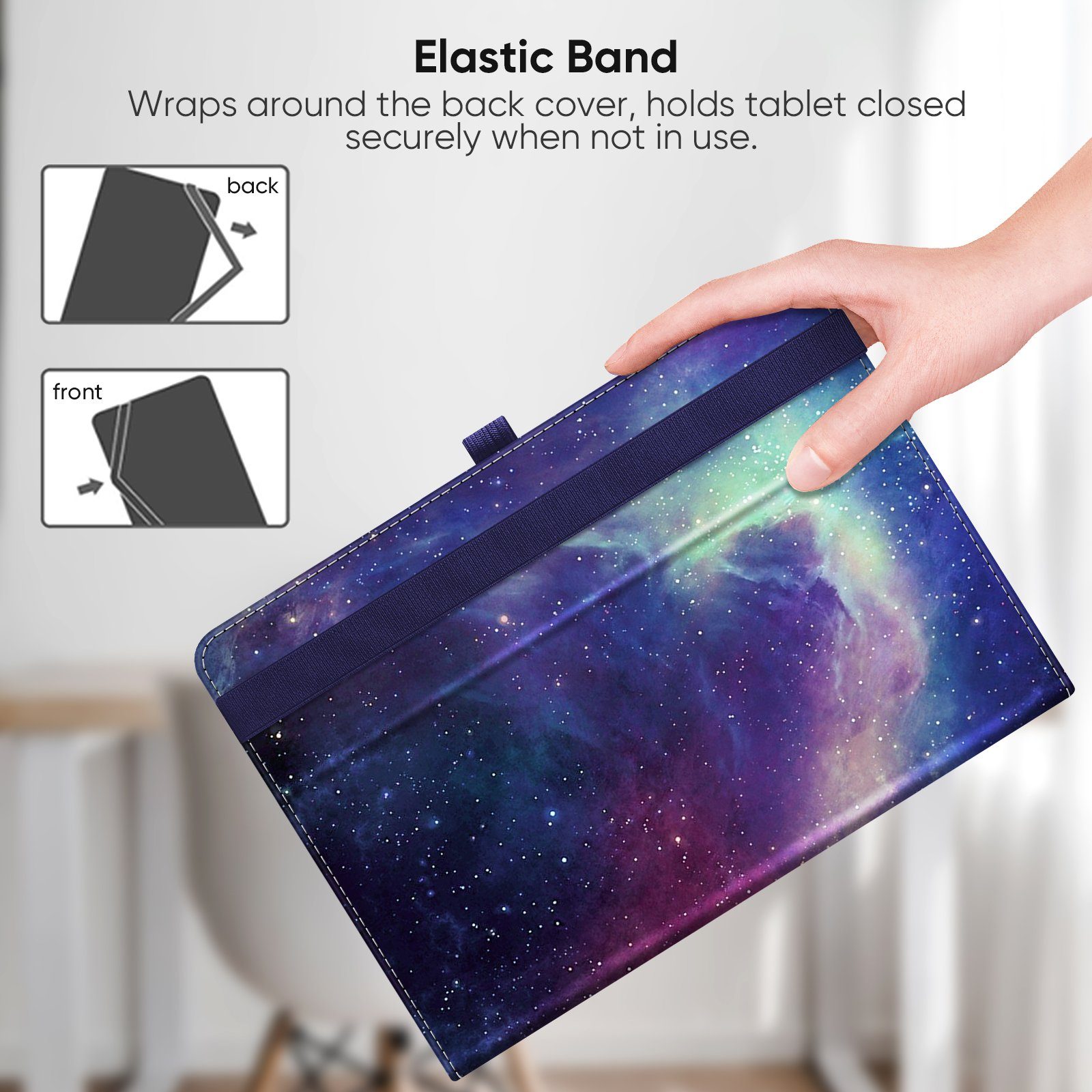 Fintie Tablet-Hülle Universal Hülle für Blackview Tab60 WiFi Tablet 10''/Tab 70/Tab 80 10" – Bild 4 von 5