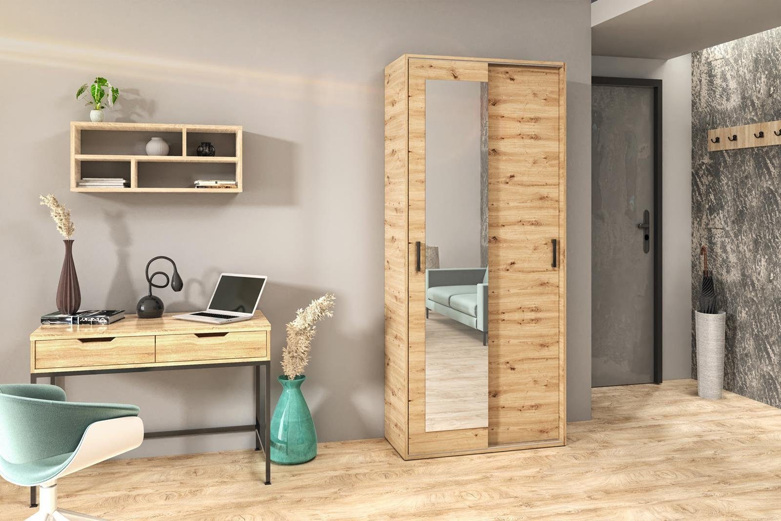 Beautysofa Garderobenschrank Lang (modern / loft günstig online kaufen