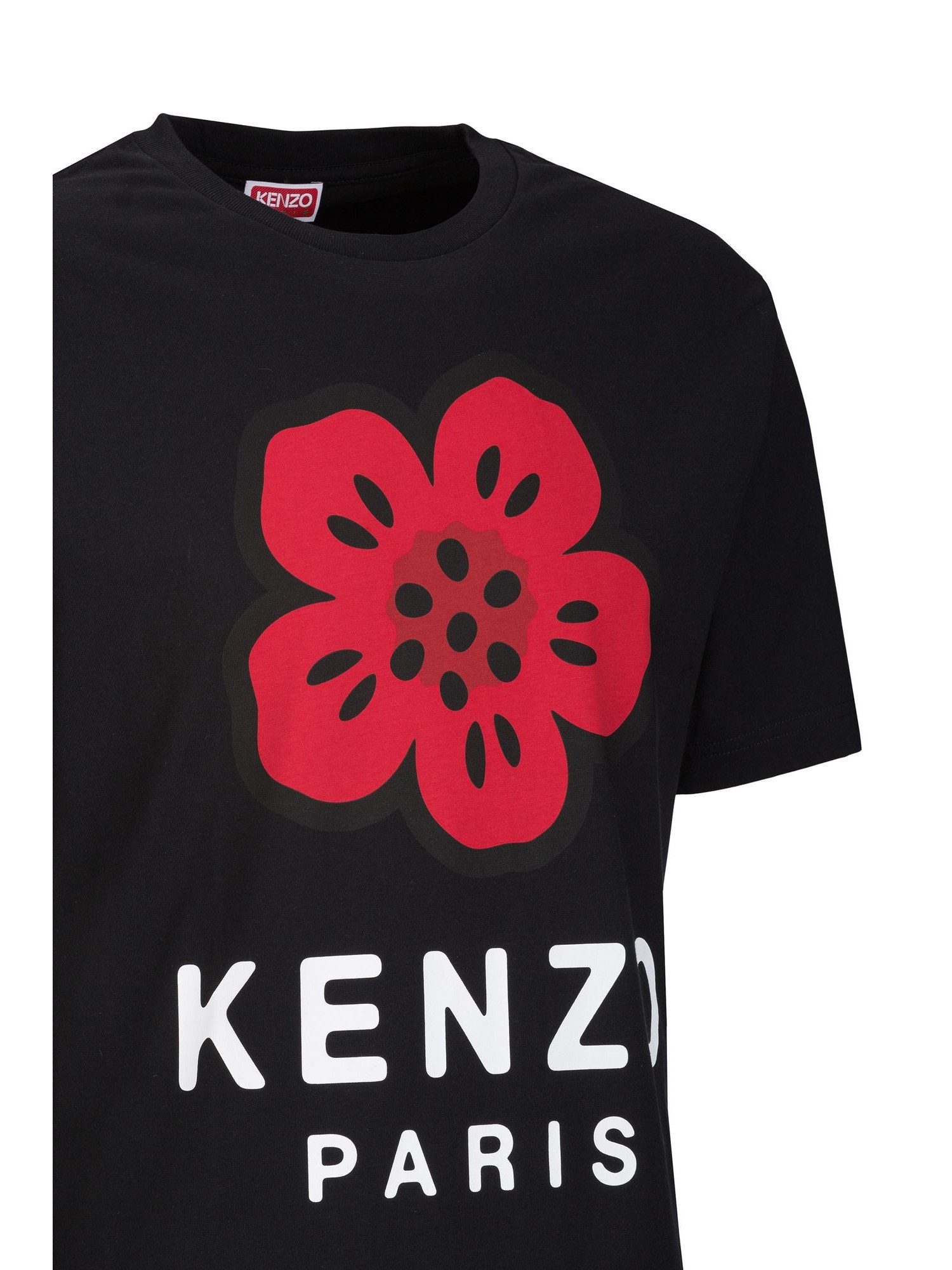 KENZO T-Shirt Tee Boke Flower Di Cotone
