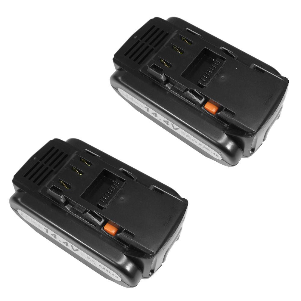 Trade-Shop 2x Akku passend für Panasonic EZ9L42 EZ9L44 EZ9L40 EY3640 EY3641 Akku Li-Ion 3000 mAh (14,4 V)
