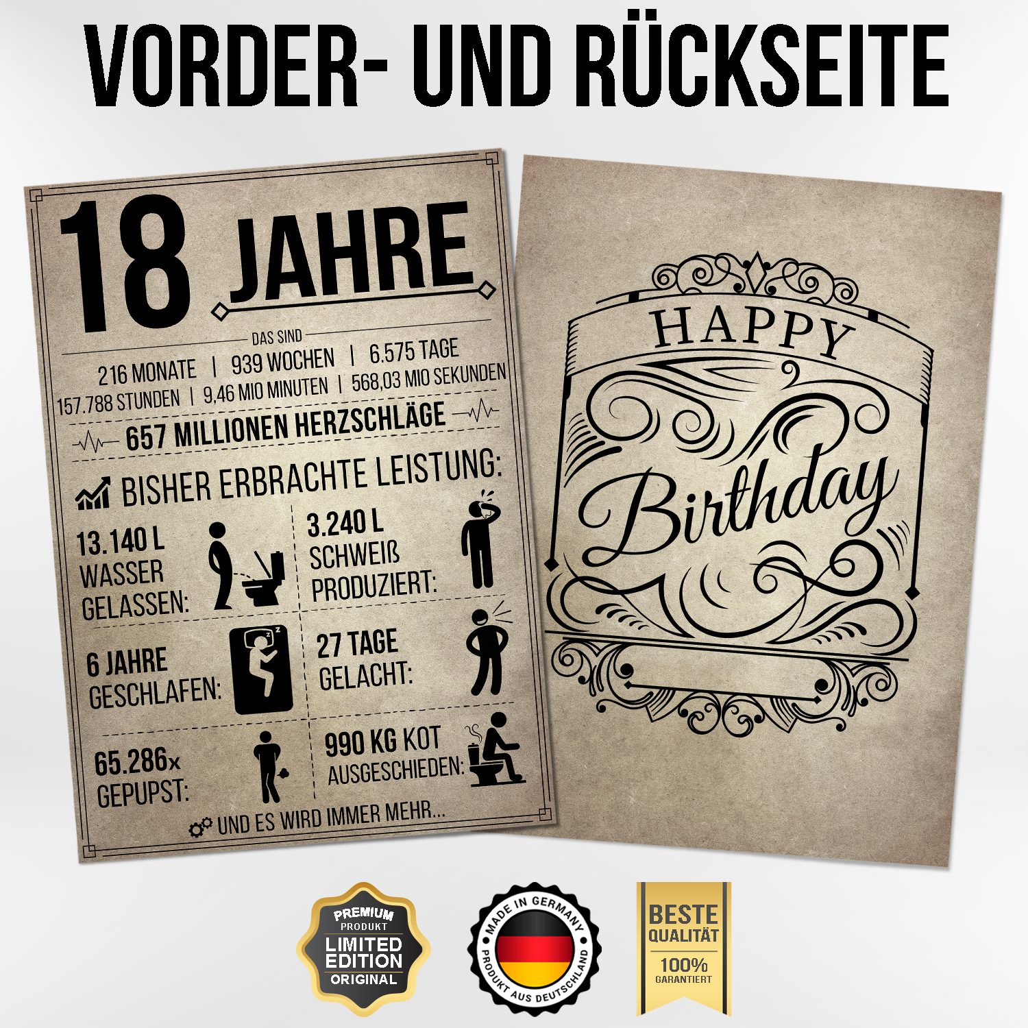 Tigerlino Poster Geburtstag Geschenk Männer Frauen Geburtstagskarte Geschen günstig online kaufen