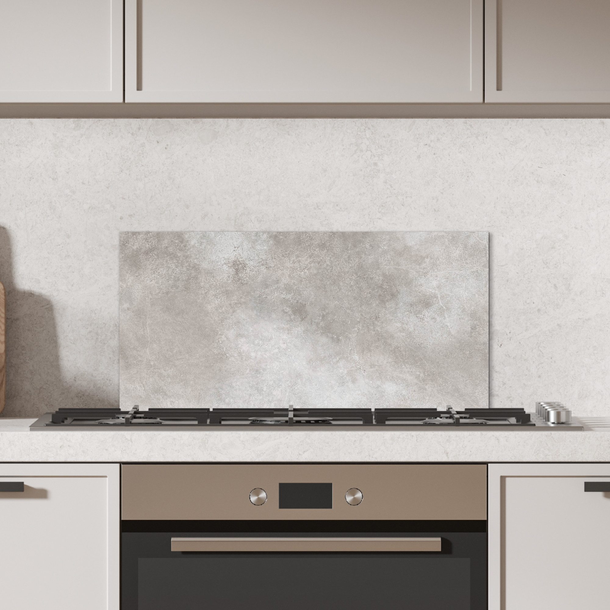 MuchoWow Küchenrückwand Beton - Grau, (1-tlg), Spritzschutz Küchenrückwand, günstig online kaufen