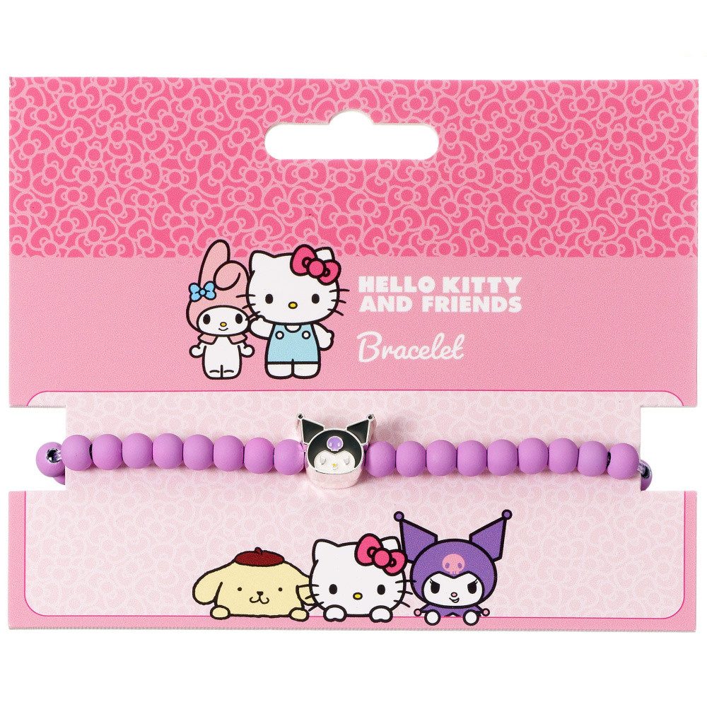 The Carat Shop Armband Hello Kitty Armband lila Perlen mit Kuromi Anhänger günstig online kaufen