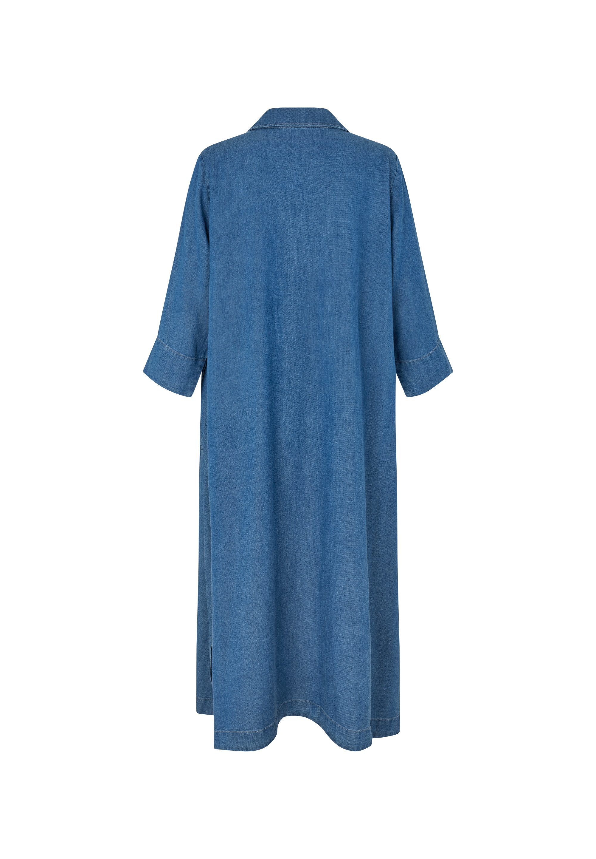 Masai Jeanskleid MaNikeeta Hemdkragen, V-Ausschnitt