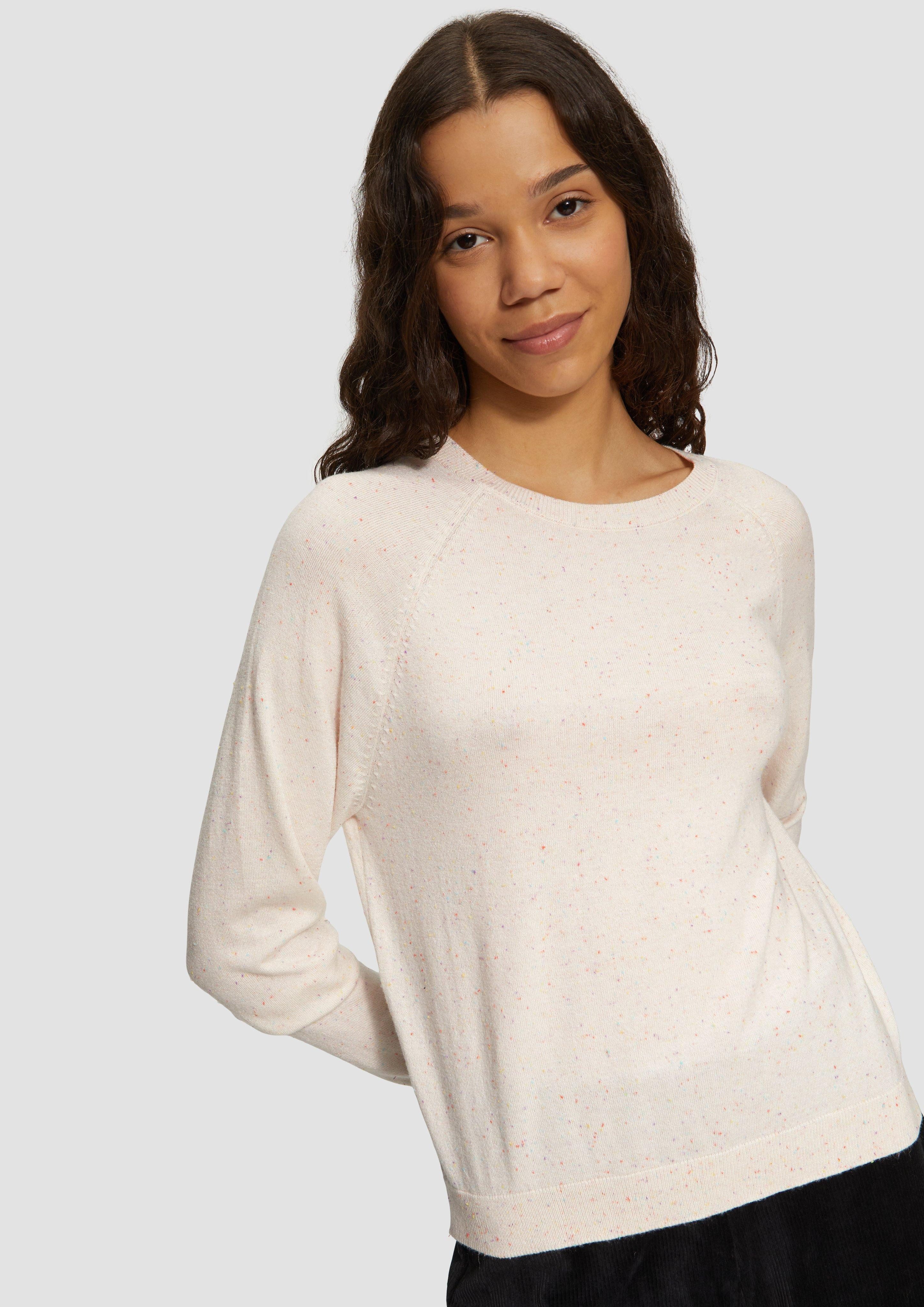 QS Strickpullover Strickpullover mit Raglan-Ärmeln günstig online kaufen
