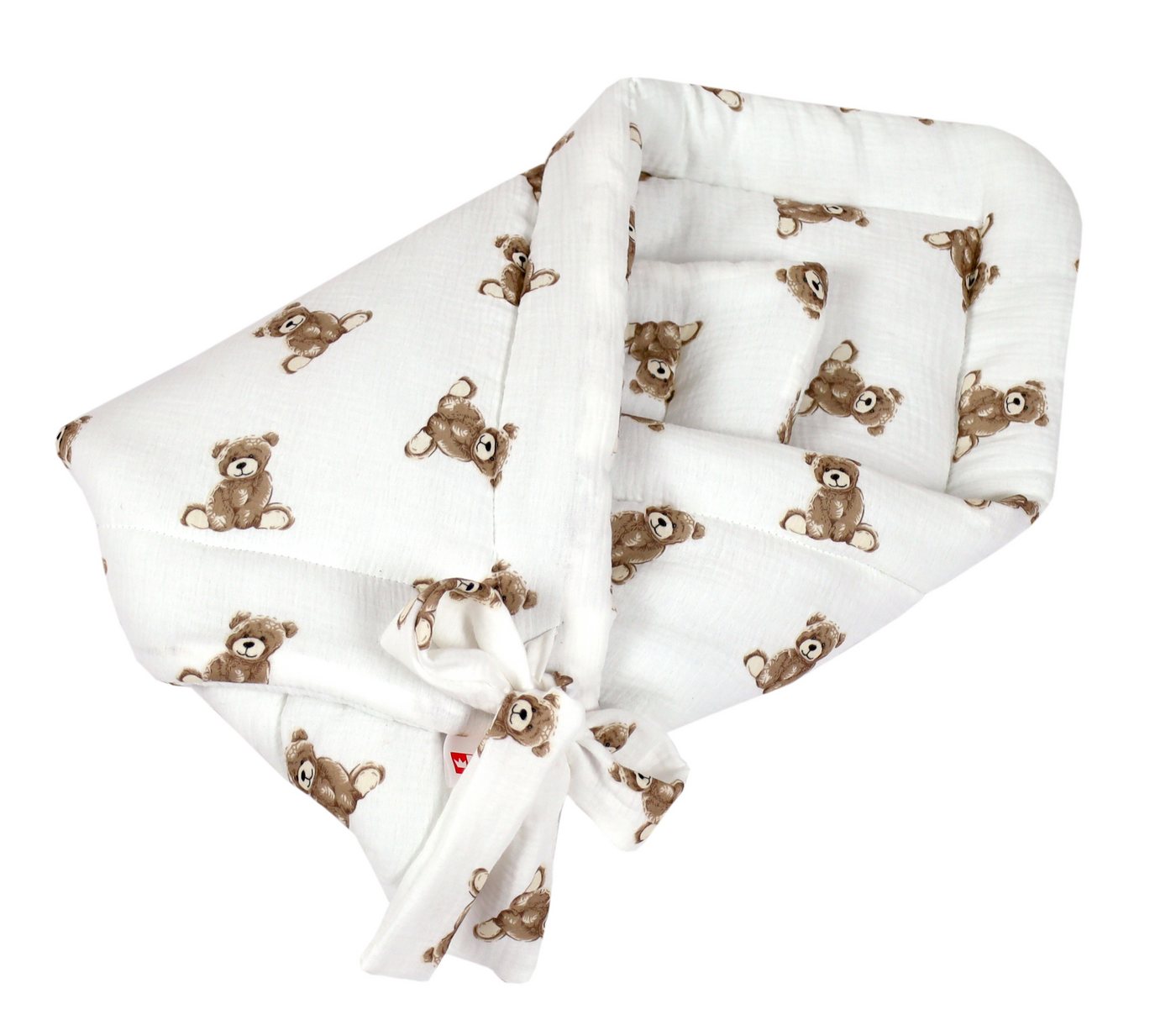 Einschlagdecke BABYLUX Einschlagdecke Musselin BABYHÖRNCHEN 75 x 75 cm Neugeborene, BabyLux