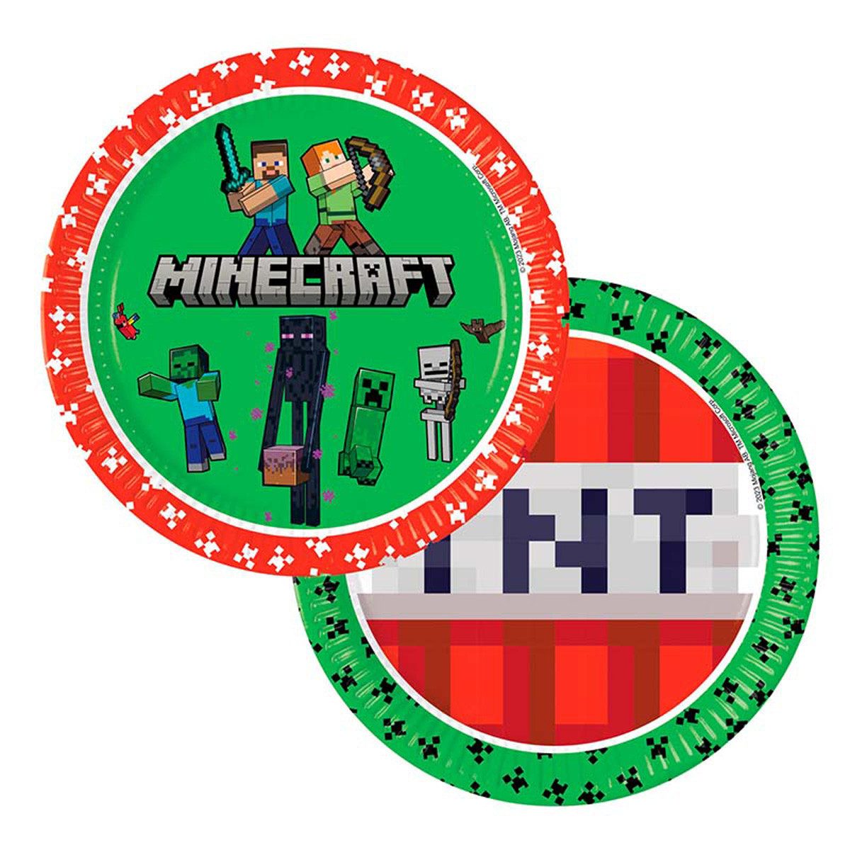 Procos Pappteller Pappteller Minecraft 23cmØ/8 St. FSC