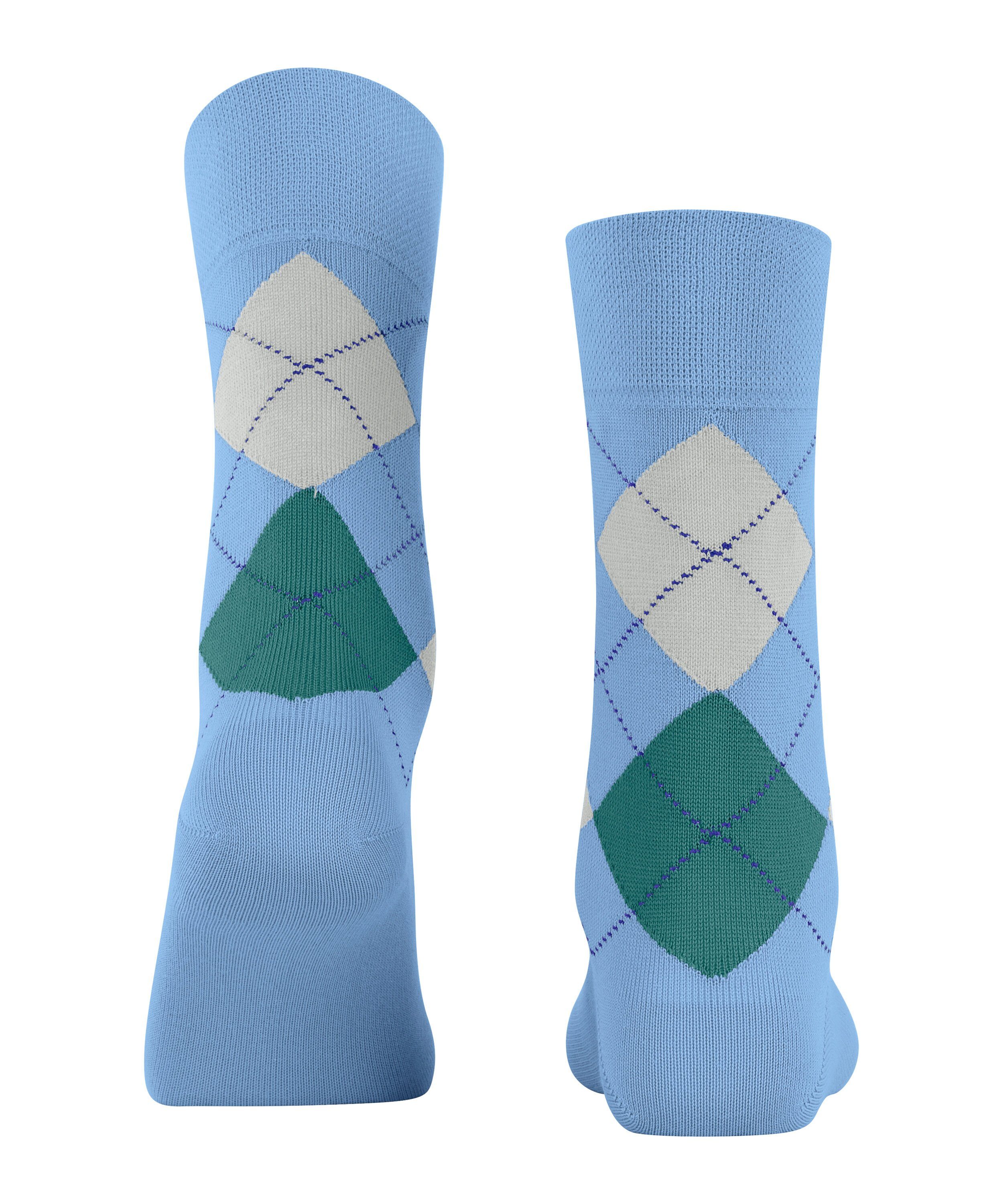 Socken (1-Paar) cornflower FALKE Sensitive (6554) blue Argyle