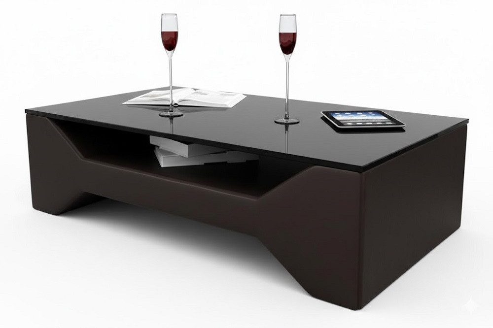 JVmoebel Couchtisch Luxus Couchtisch aus Leder mit edlem Design und stabiler Konstruktion (Couchtisch), Made in Europa