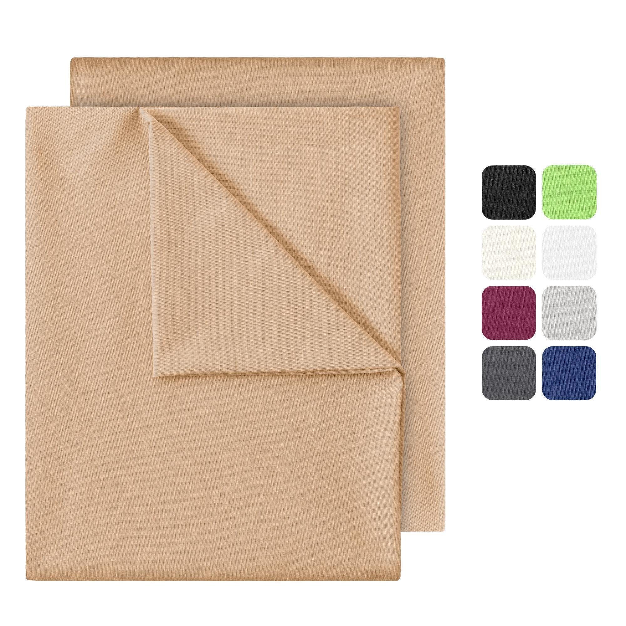 NatureMark Bettlaken 2er-Set klassisches Betttuch Haustuch, 100% Baumwolle, günstig online kaufen