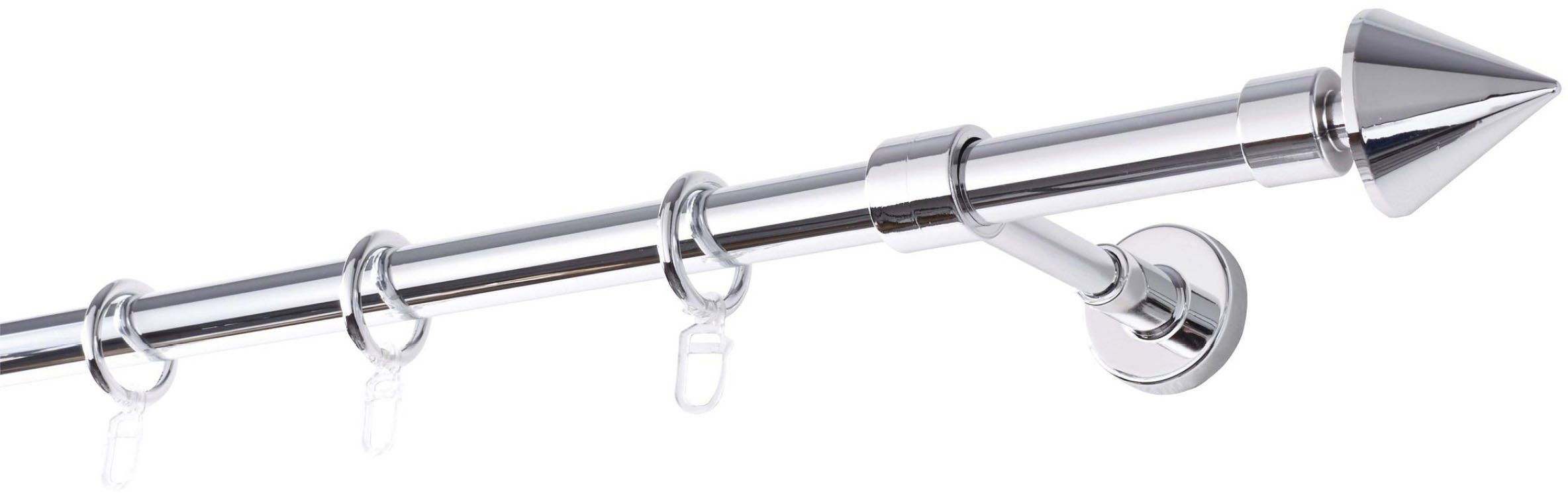 GARESA Gardinenstange "BASE" Ø 20 mm 1 läufig-läufig Wunschmaßlänge Vorhang günstig online kaufen