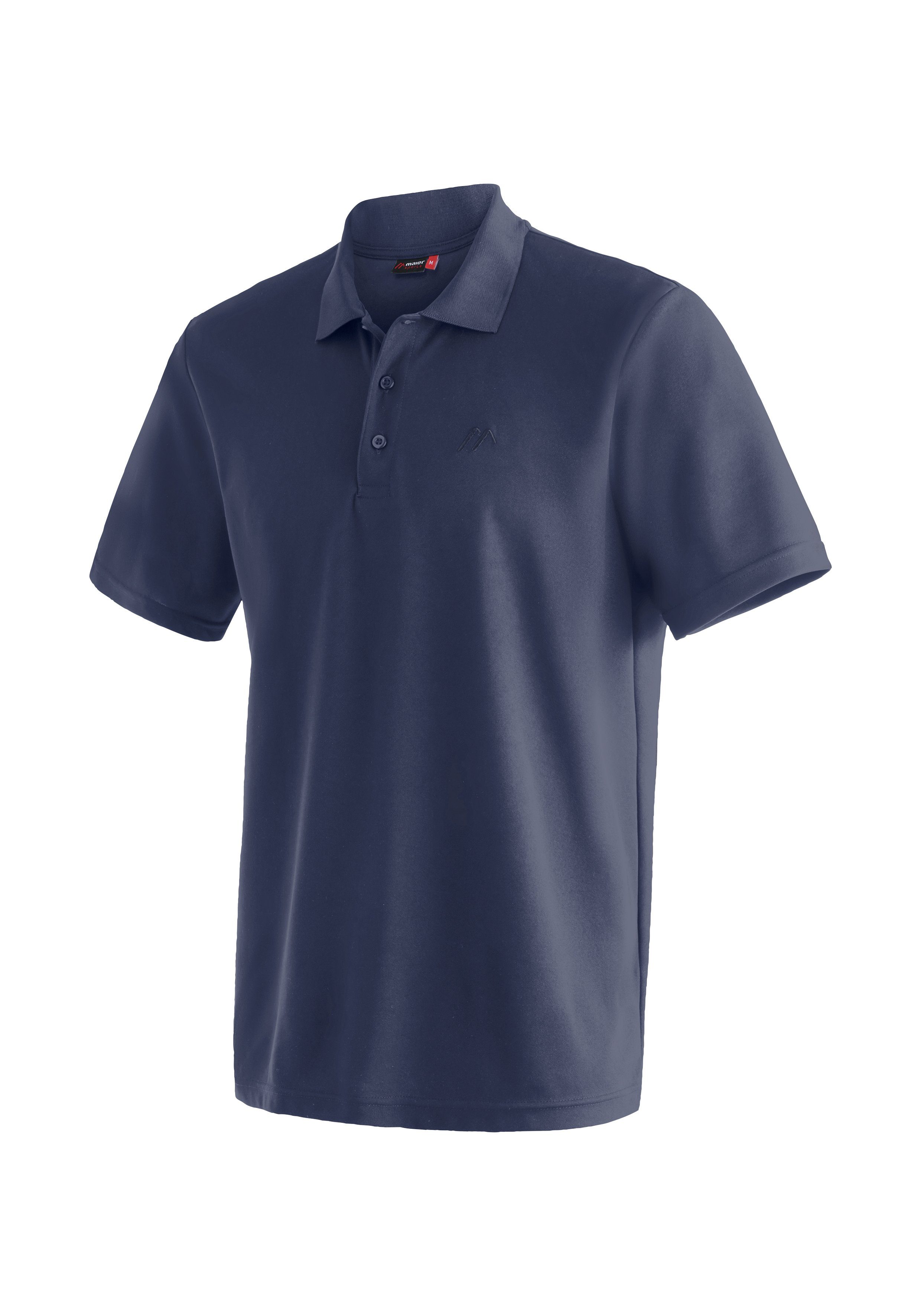 Maier Sports Funktionsshirt Ulrich Herren Wandershirt, bequemes Polo-Shirt für Wandern und Freizeit