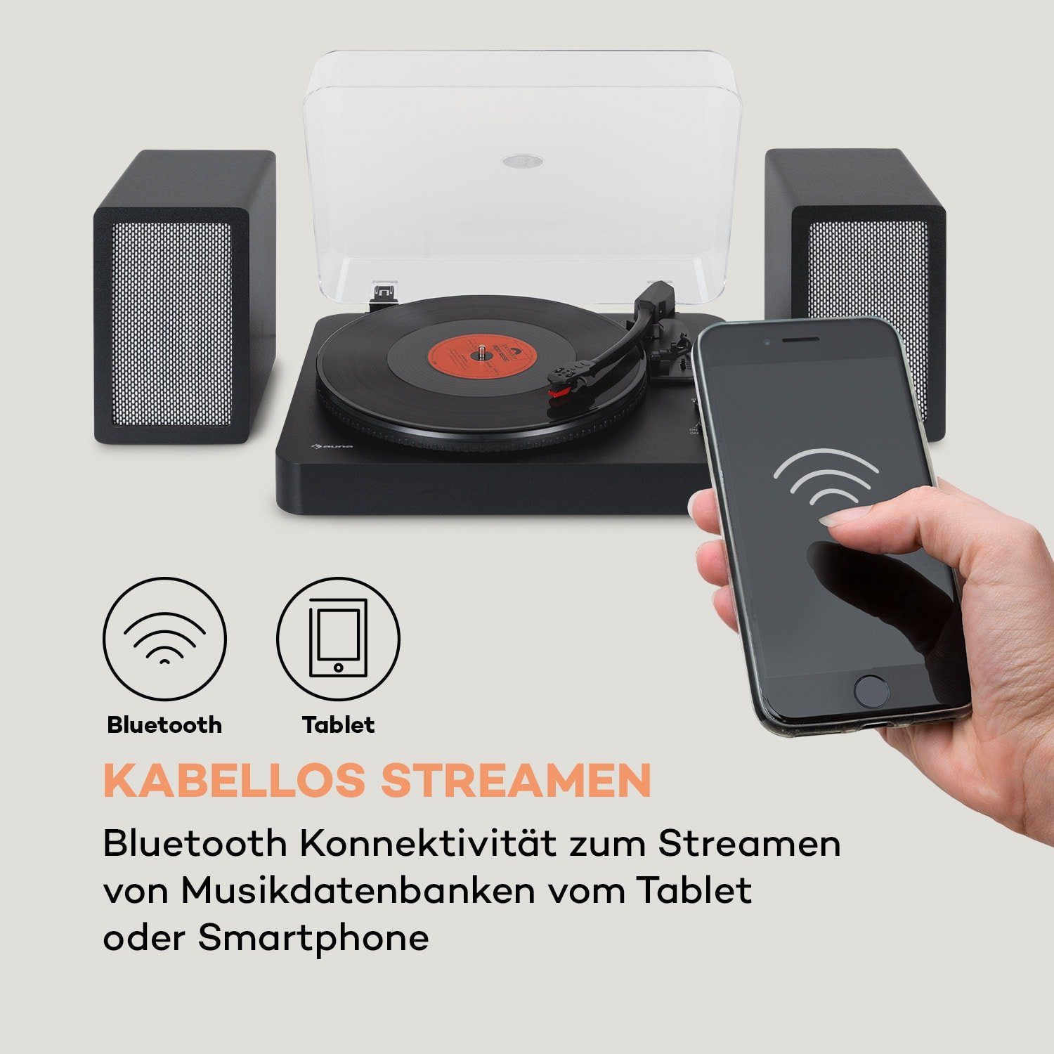 TT-Play SE (Riemenantrieb, Auna Plattenspieler Bluetooth)