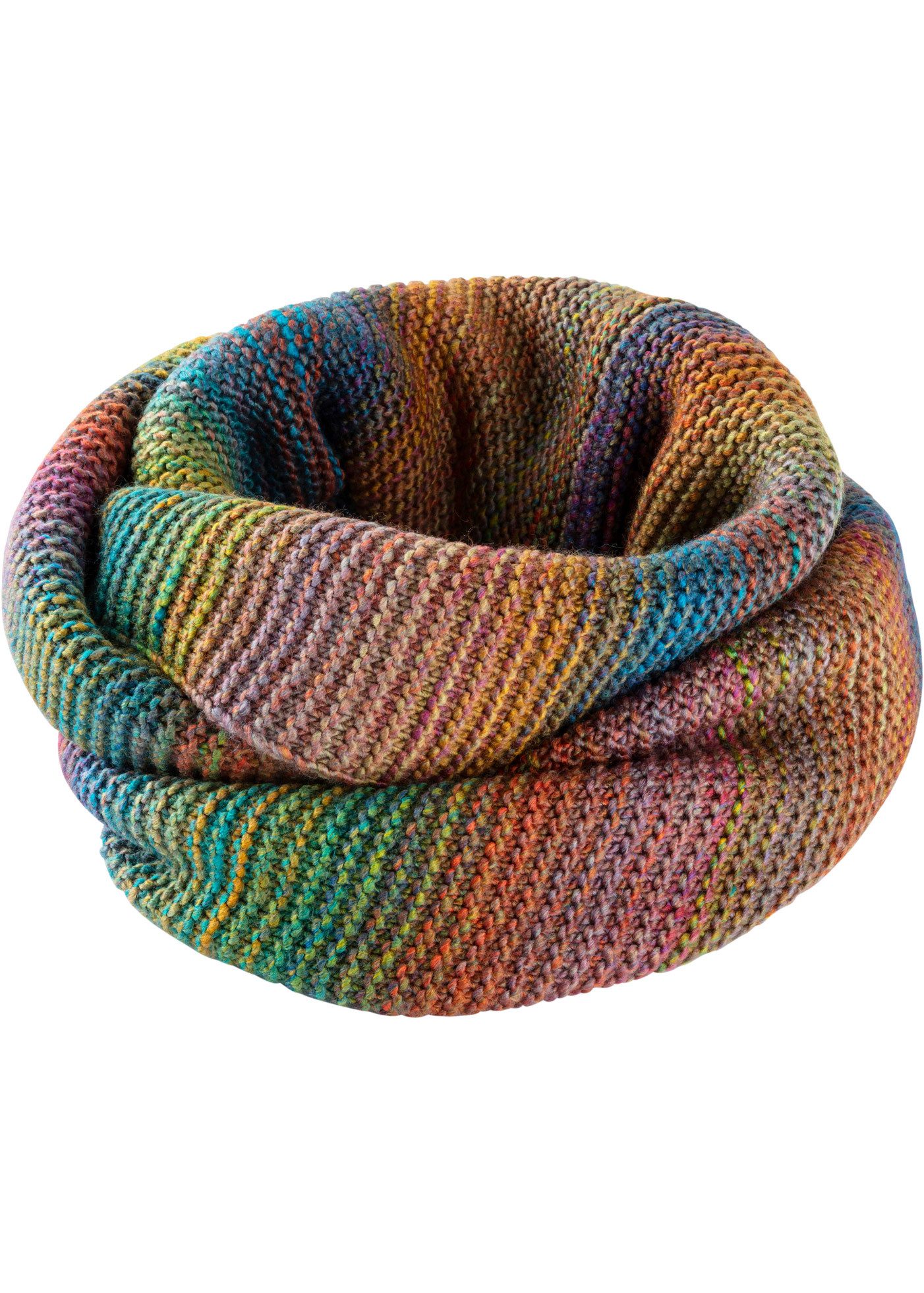 bonprix Loop, aus Polyacryl, bunter Farbverlauf, bequeme Passform