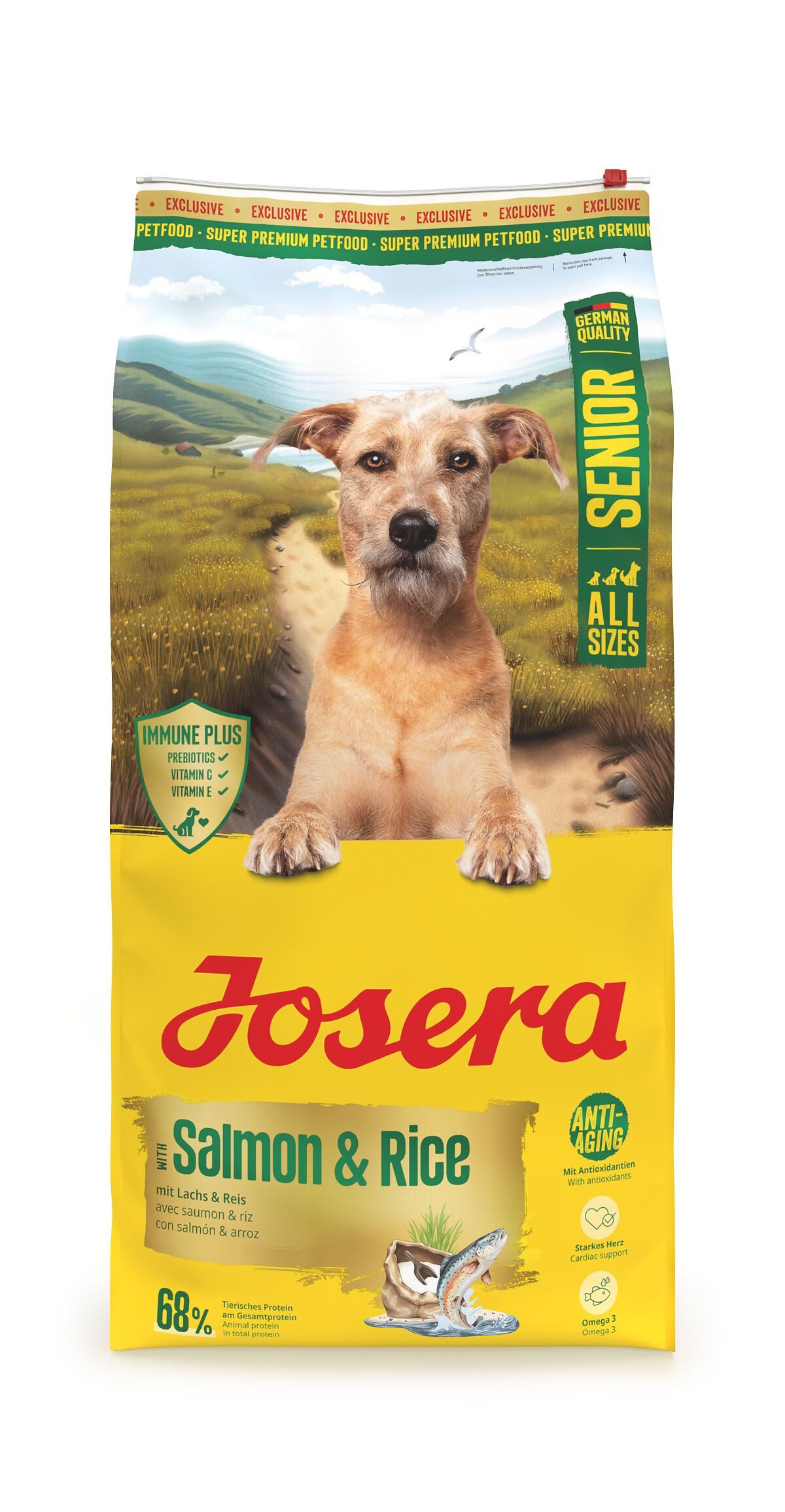 Josera Senior Salmon & Rice 12,5kg, Trockenfutter für: Hunde, Senior All Size, für ältere Hunde aller Rassen