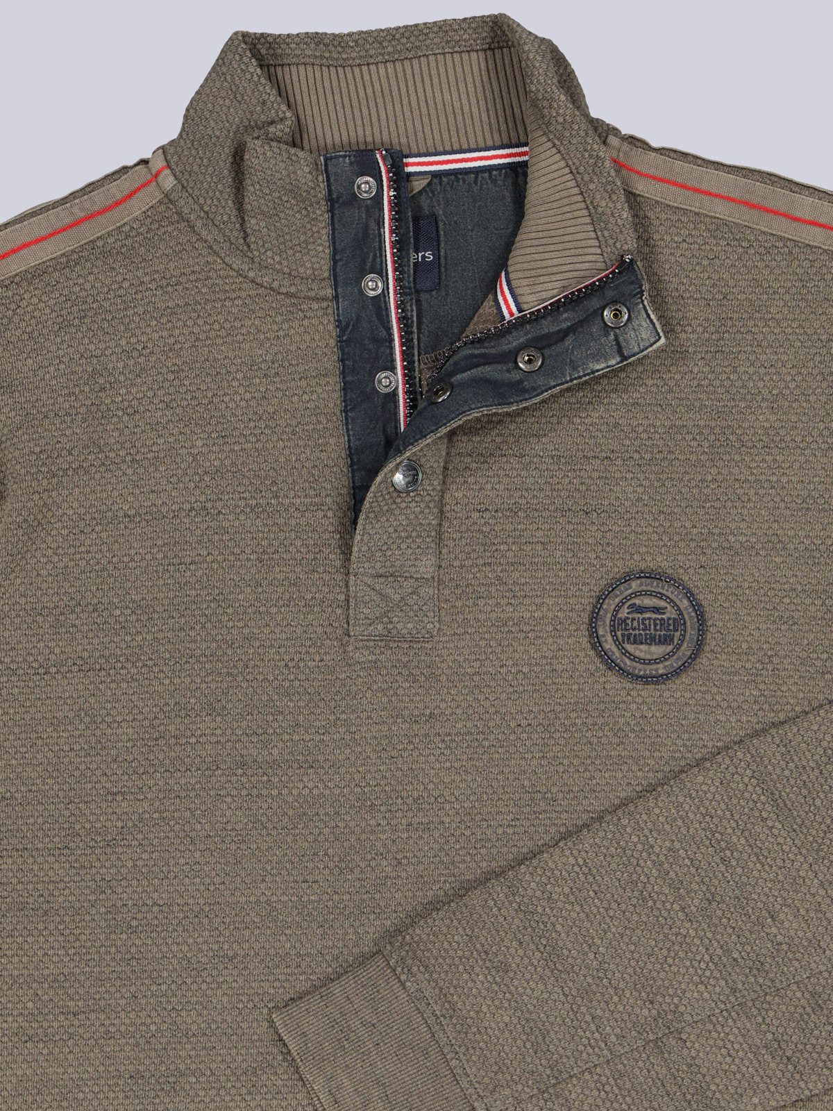 Engbers Sweatshirt engbers Herren Sweatshirt Stehbund, Dunkelbraun günstig online kaufen