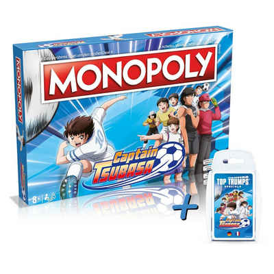 Winning Moves Spiel, Brettspiel Monopoly - Captain Tsubasa (deutsch/französisch) + Top Trumps
