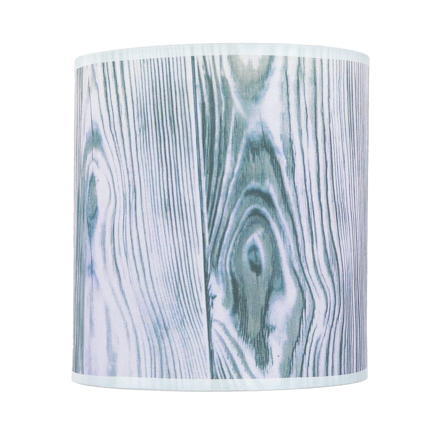 Licht-Erlebnisse Wandleuchte ALICE, ohne Leuchtmittel, Wandlampe Stoffschirm Loft Lila Holz Optik halbrund Schlafzimmer
