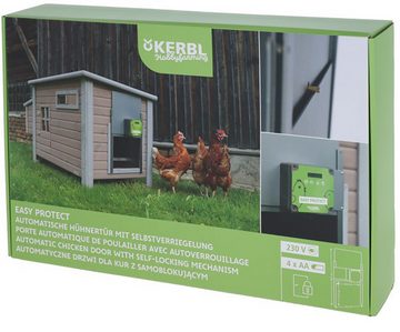 Kerbl Hühnerstall Autom. Hühnertür Easy Protect Steuerung mit Tür, 70590