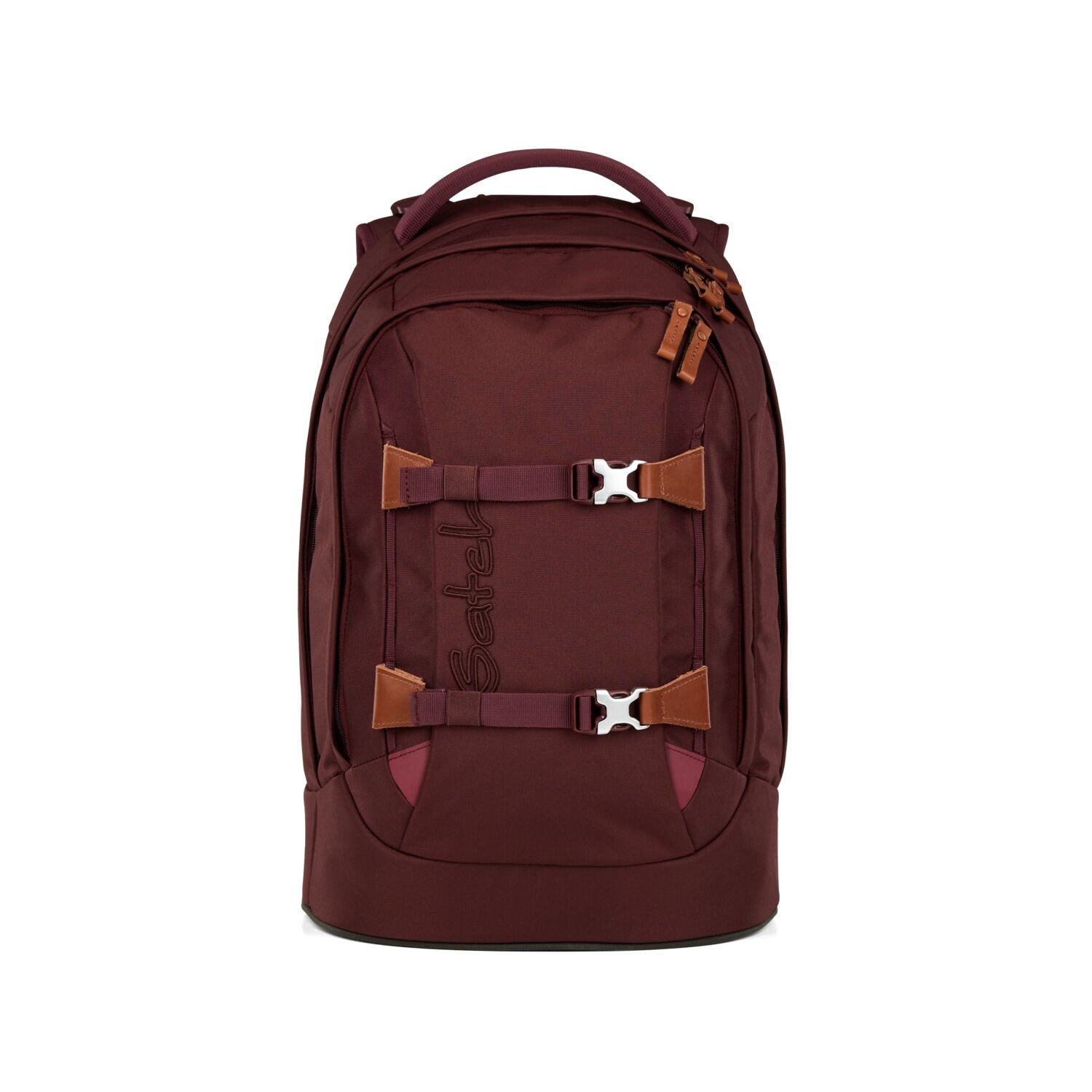 Satch Schulranzen Schulrucksack-Set PACK Nordic Ruby 2-teilig (2-teilig), ergonomisch, Your-Size-System: auf Körpergröße anpassbar