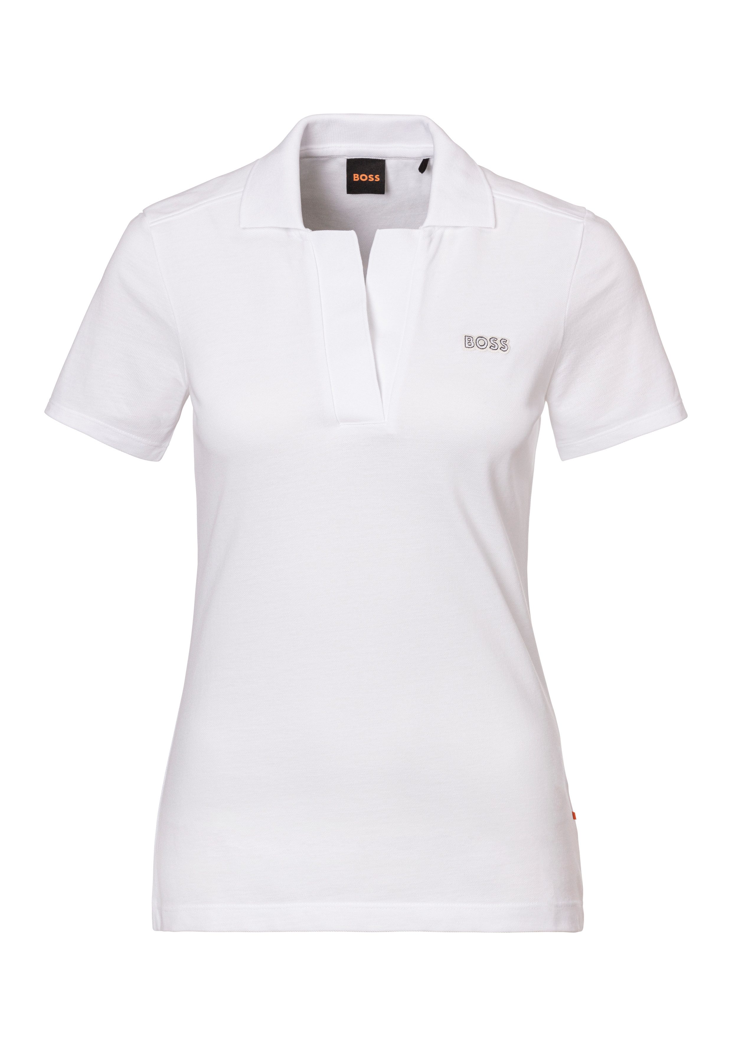 BOSS ORANGE Shirttop C_Etri Premium Damenmode mit Polokragen