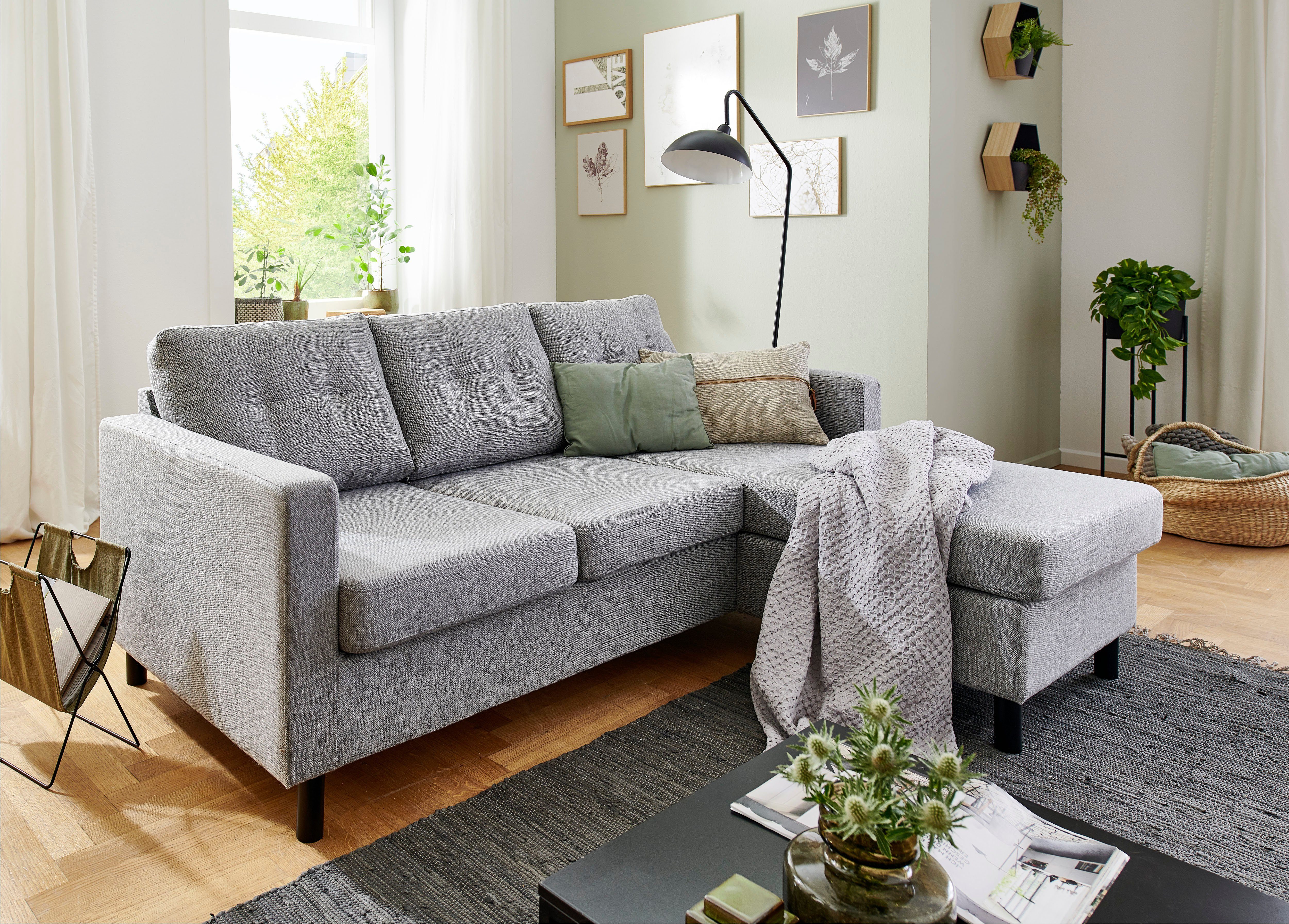 stellbar ATLANTIC Tea, collection und im home beidseitig frei Raum Ecksofa Ecksofa, montierbar Recamiere