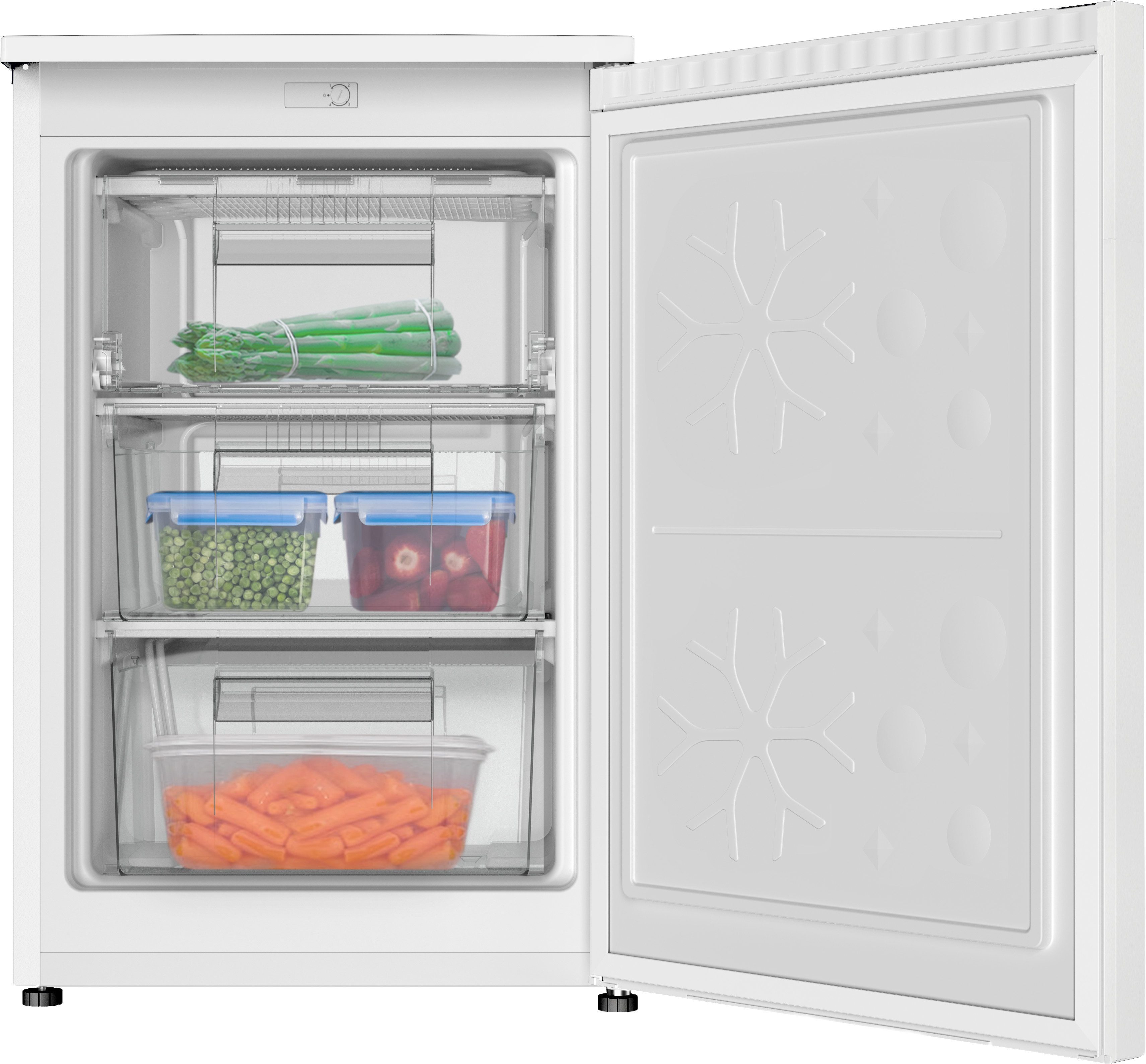 Amica Gefrierschrank GS 321 101 W, 85 cm hoch, 55 cm breit, Leise Power für Tiefkühlvorräte – passt in jede Ecke