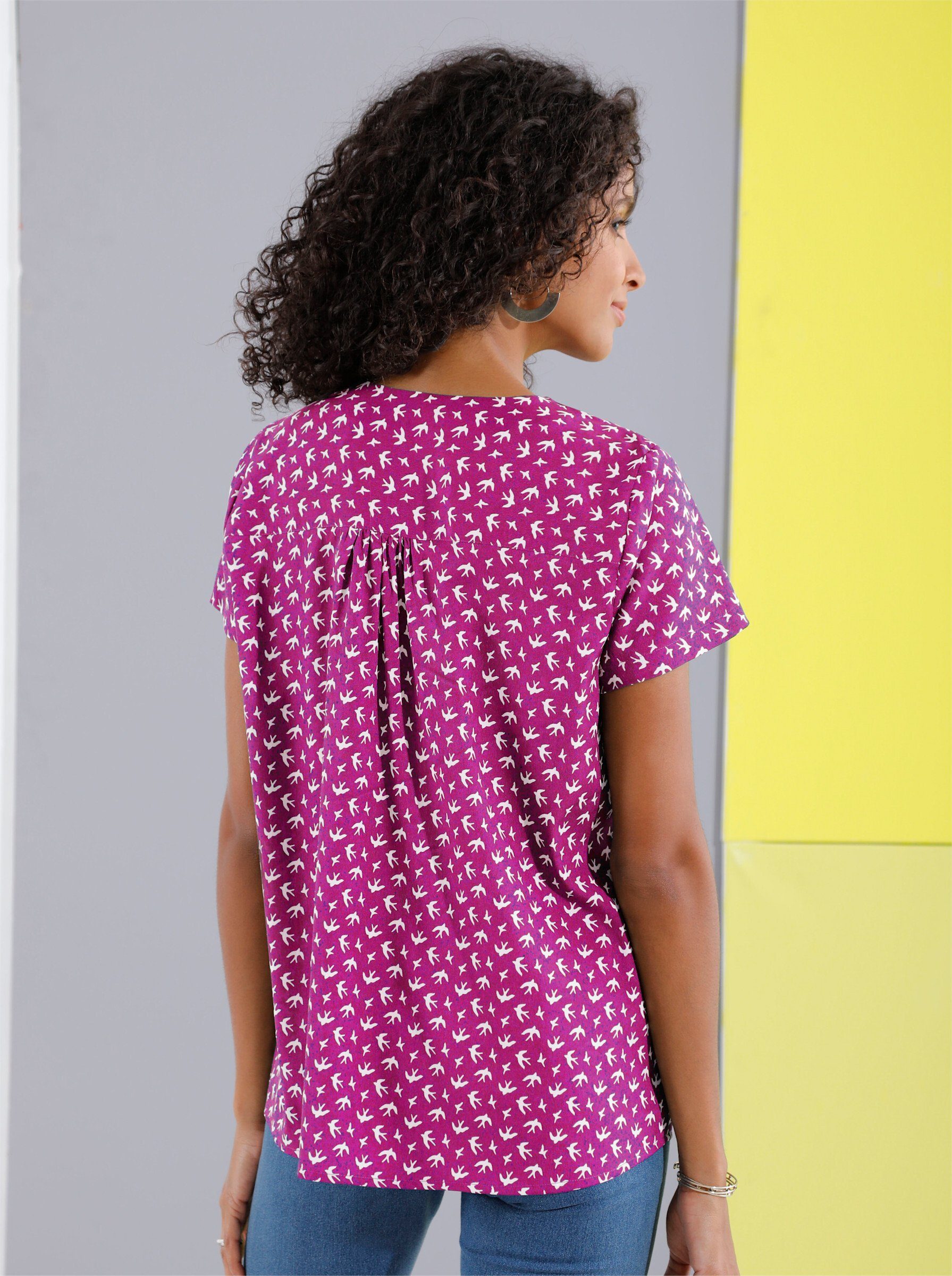 Klassische Bluse Schlupf-Bluse