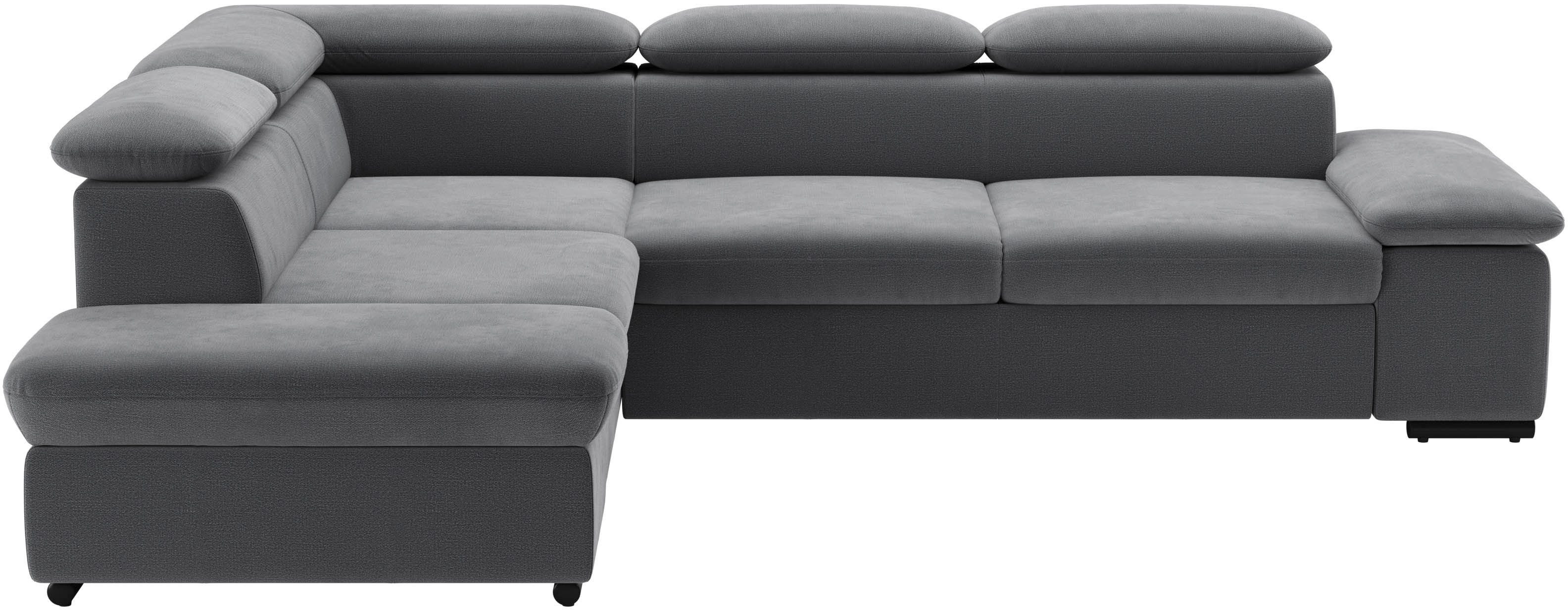 sit&more Ecksofa "Alcudia L-Form" mit Armteilverstellung, optional Kopfteil günstig online kaufen