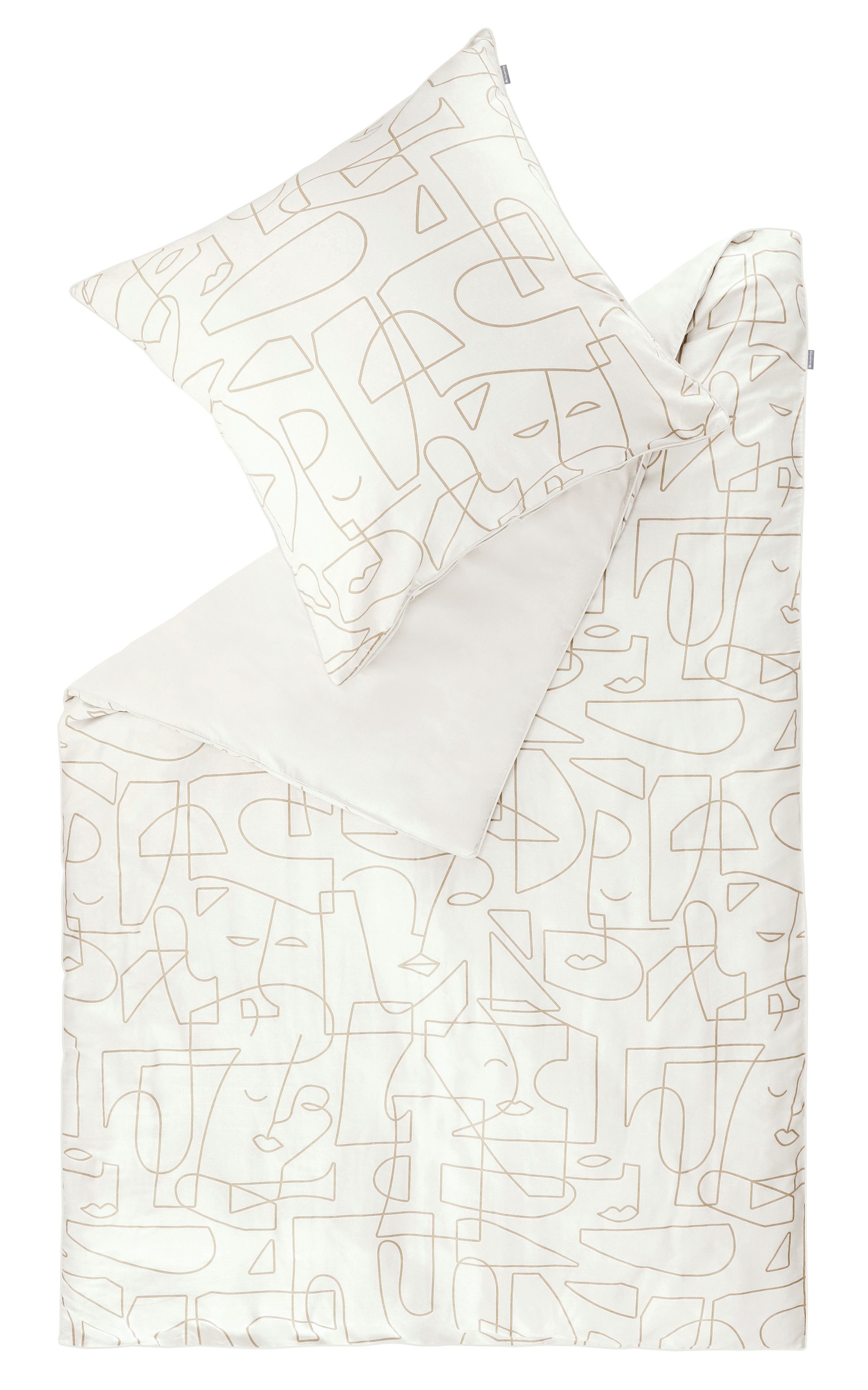 Musterring Wendebettwäsche Silhouette, Satin, 1 teilig, aus 100% Baumwolle