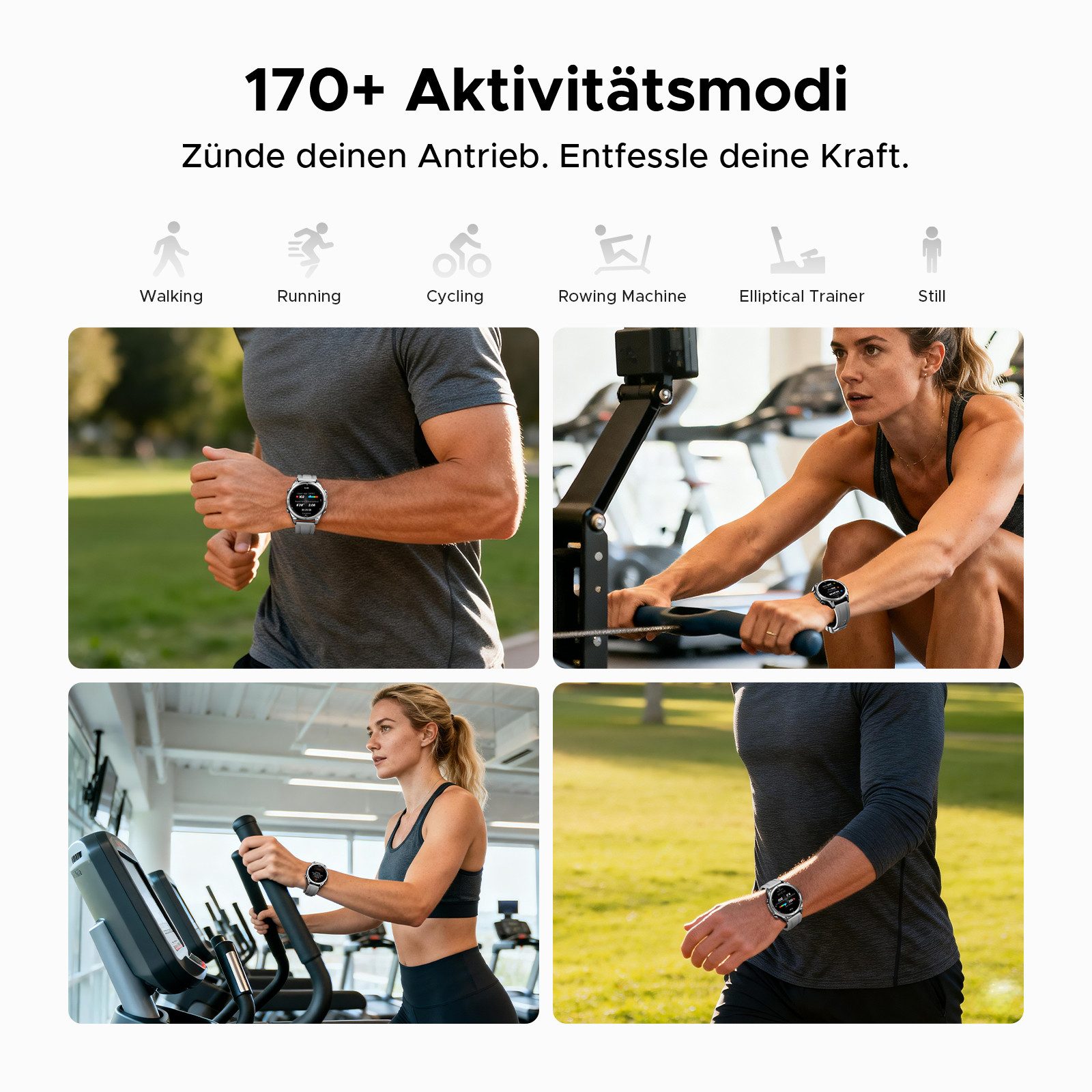 DOOGEE ANYWISE W1 LITE Smartwatch 1,43" AMOLED, 5ATM, Fitness & Sport Smartwatch, 170+ Modi, Herzfrequenz, SpO2, Schlaf, Anrufe, 12 Tage Akku