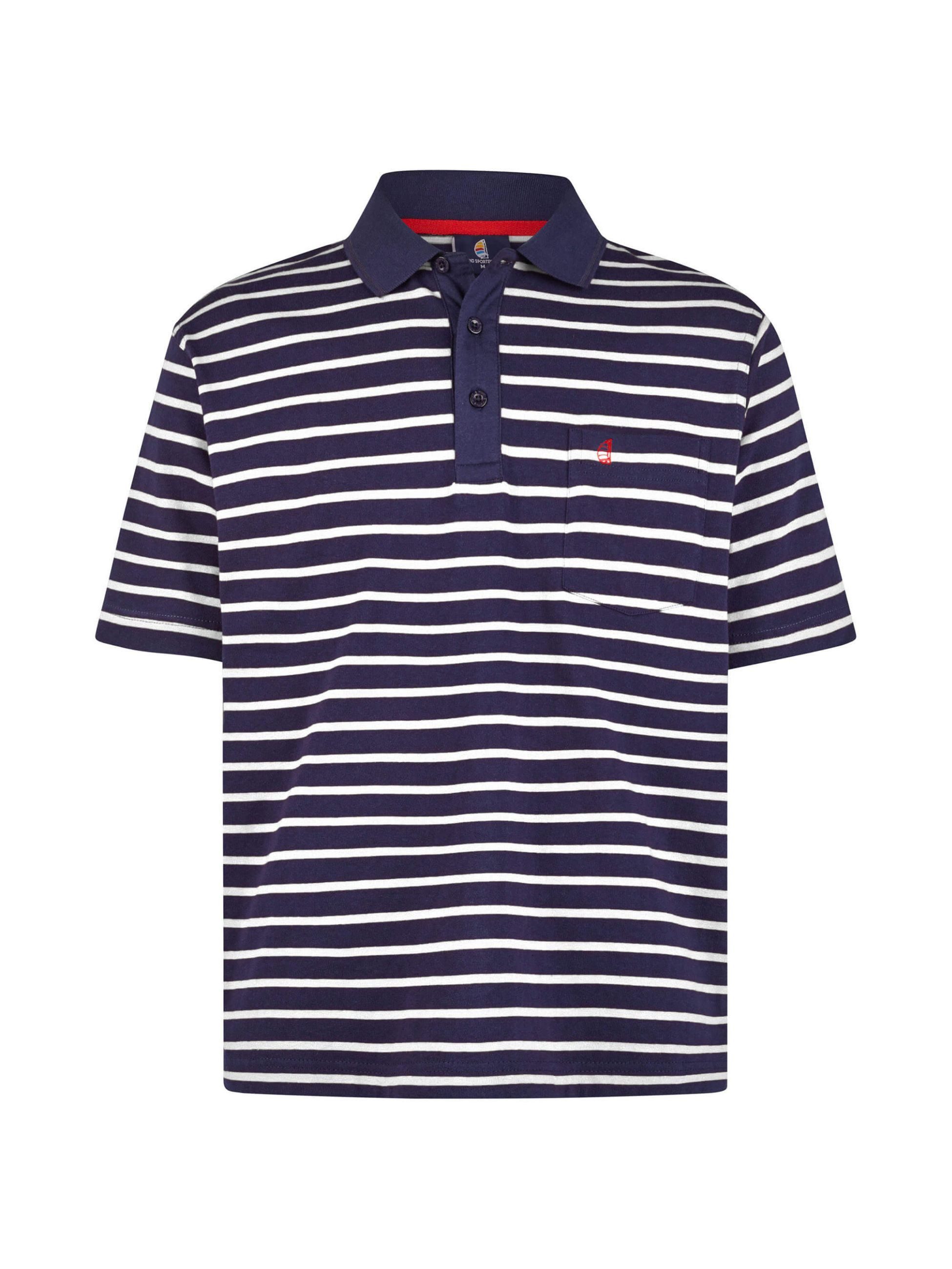 WIND SPORTSWEAR Poloshirt Herren Polo Pique gestreift gestreift, maritim mehr
