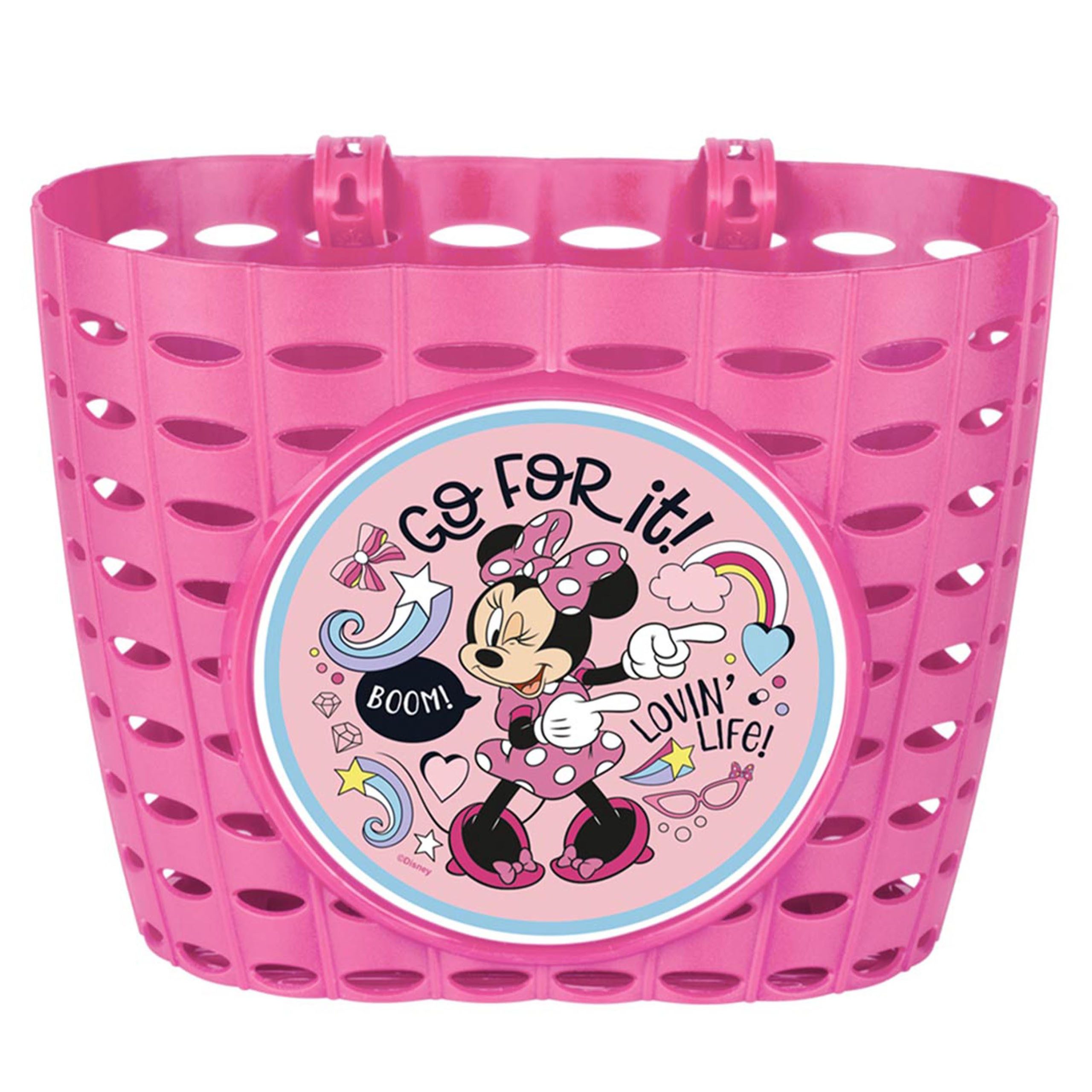 Disney Minnie Mouse Fahrradkorb DISNEY Minnie Mouse Lenkerkorb 20x15x16 cm für Fahrrad