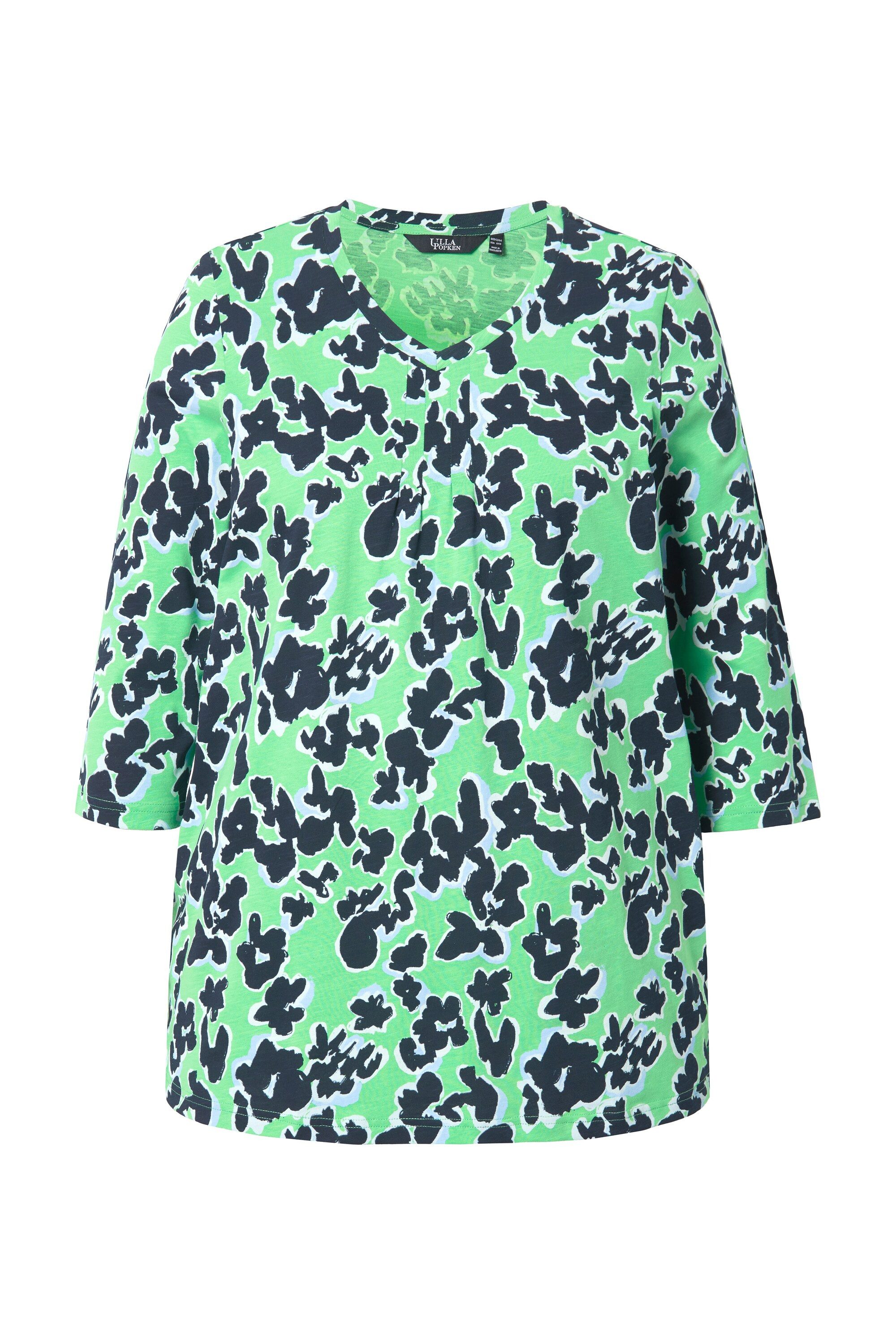 Ulla Popken Longsleeve Shirt bedruckt A-Linie günstig online kaufen