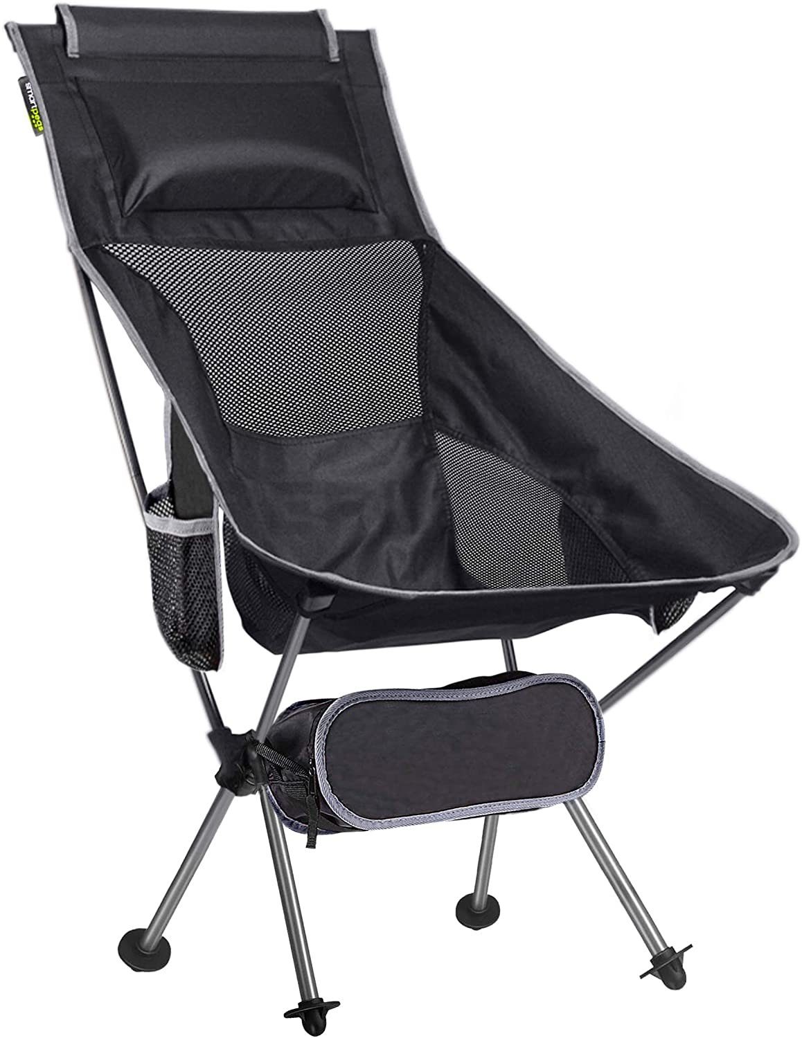 Campingstuhl Aluminium Stühle St), Smartpeas aus 600D-Polyester Tellerfüßen X 2 2X und Mit (2 Campingstuhl Aluminium
