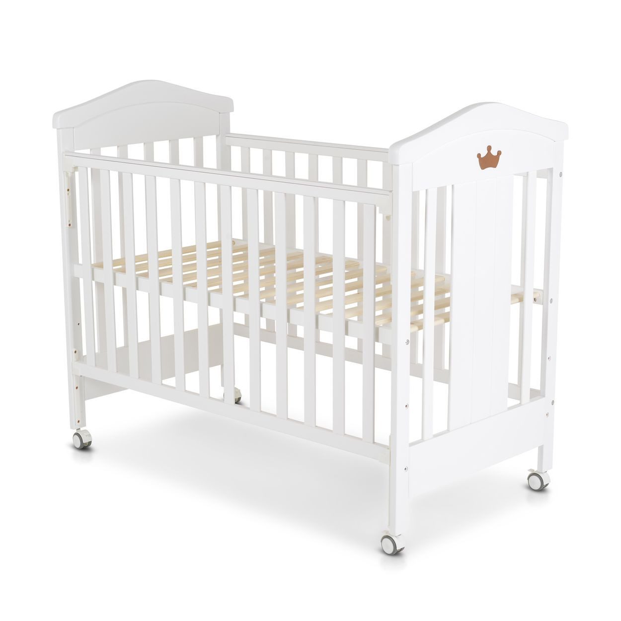 Cangaroo Komplettbett Babybett Wing 120 x 60 cm, Holz Buche, 3 Höhenpositionen, Gitterbett