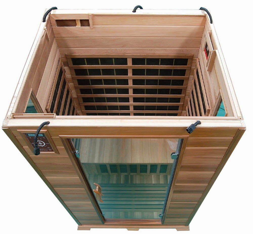 Thumbnail - DEKO VERTRIEB BAYERN Infrarotkabine XXL Luxus LED Zedern Infrarotsauna-Infrarotkabine Wärmekabine Sauna 12