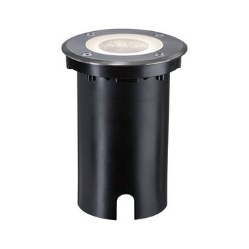 Paulmann LED Einbauleuchte Floor IP67 rund 110mm RGBW+ 4,9W 300lm 230V Eisen gebürstet Aluminium, LED fest integriert, Tageslichtweiß, Smart Home Zigbee 3.0 Bodeneinbauleuchte